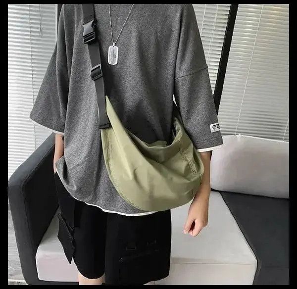 Japanese Brand Shoulder Nylon Roomy Bag Japanese Harajuku style Zipper Size ONE SIZE - 1 Thumbnail