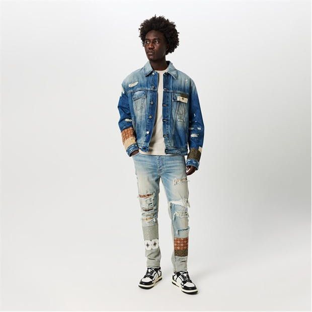 Amiri AMIRI Distressed Skinny Jeans Size US 32 / EU 48 - 6 Thumbnail