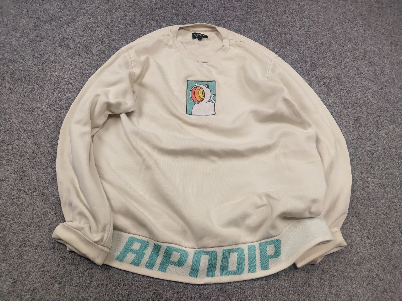 RIPNDIP RIPNDIP Open Mind Crew Neck Embroidered Logo Sweatshirt Size US L / EU 52-54 / 3 - 4 Thumbnail