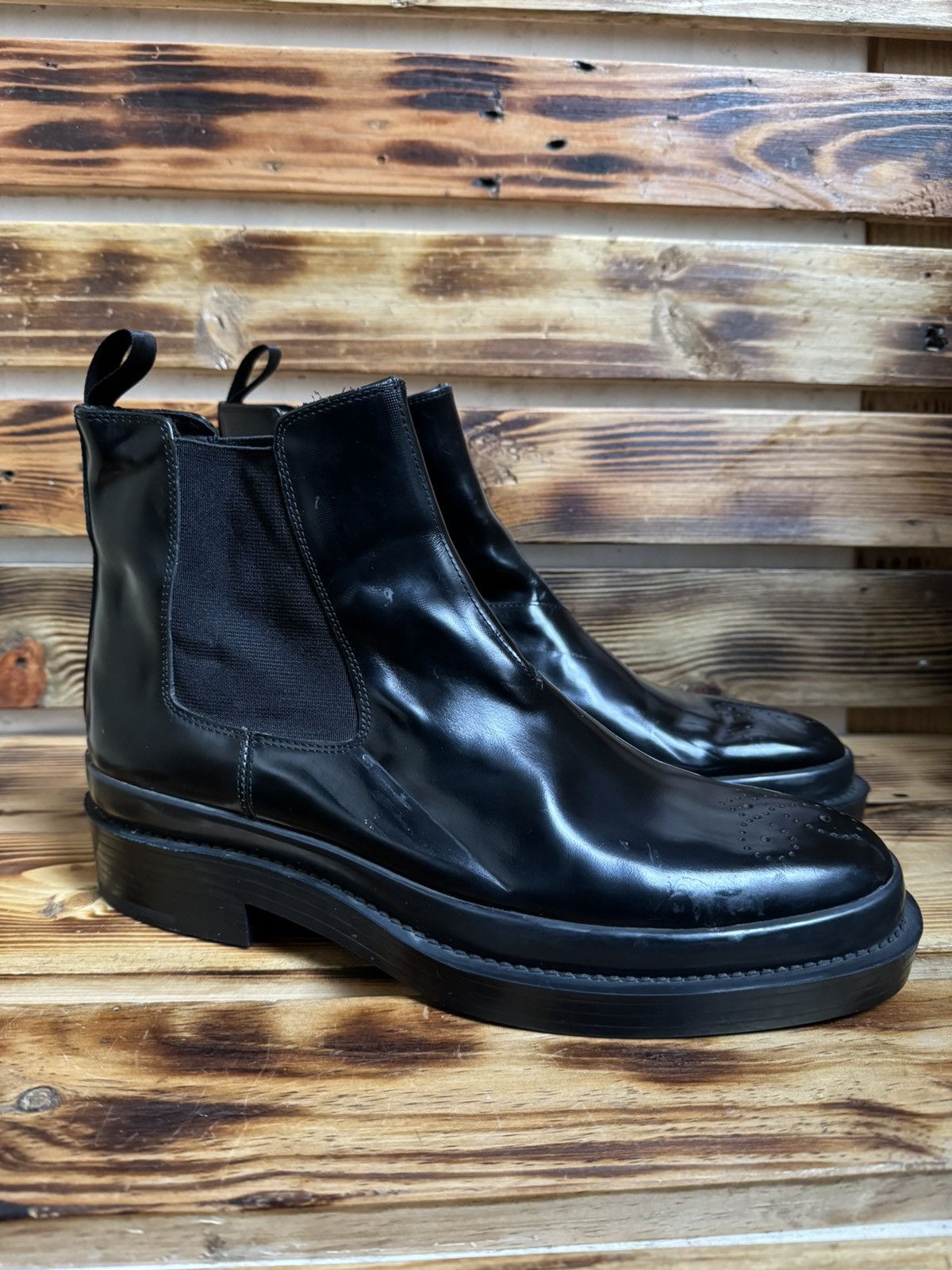 Prada Oxford ankle Chelsea boots Size US 9 / EU 42 - 1 Thumbnail