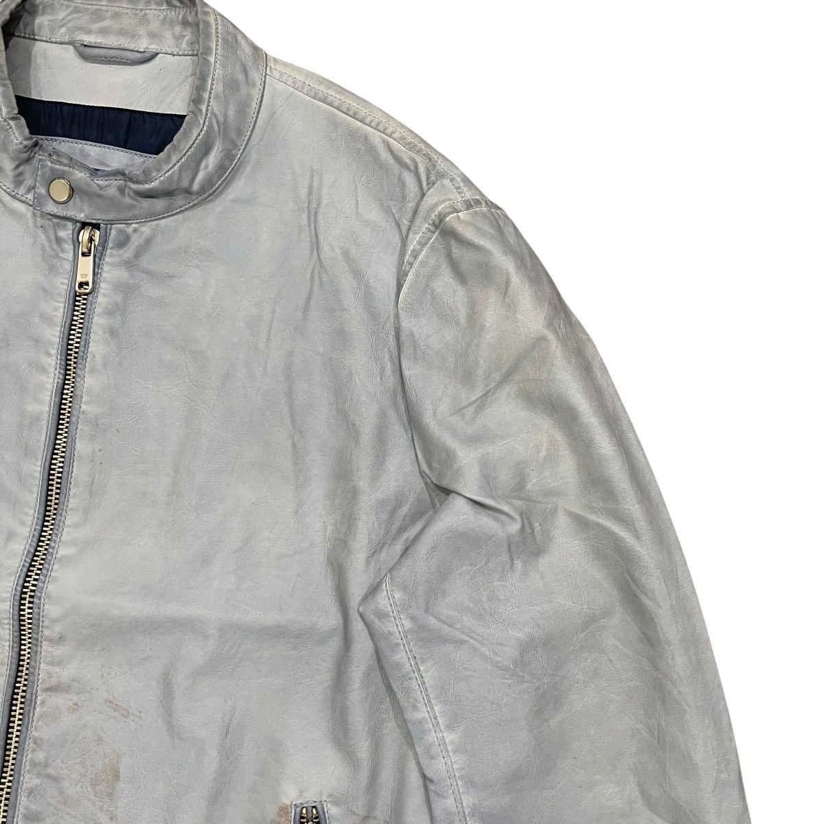 Zara Zara Man Cafe Racer Motorcycle Riding Bikers Zipper Jacket Size US XL / EU 56 / 4 - 3 Thumbnail