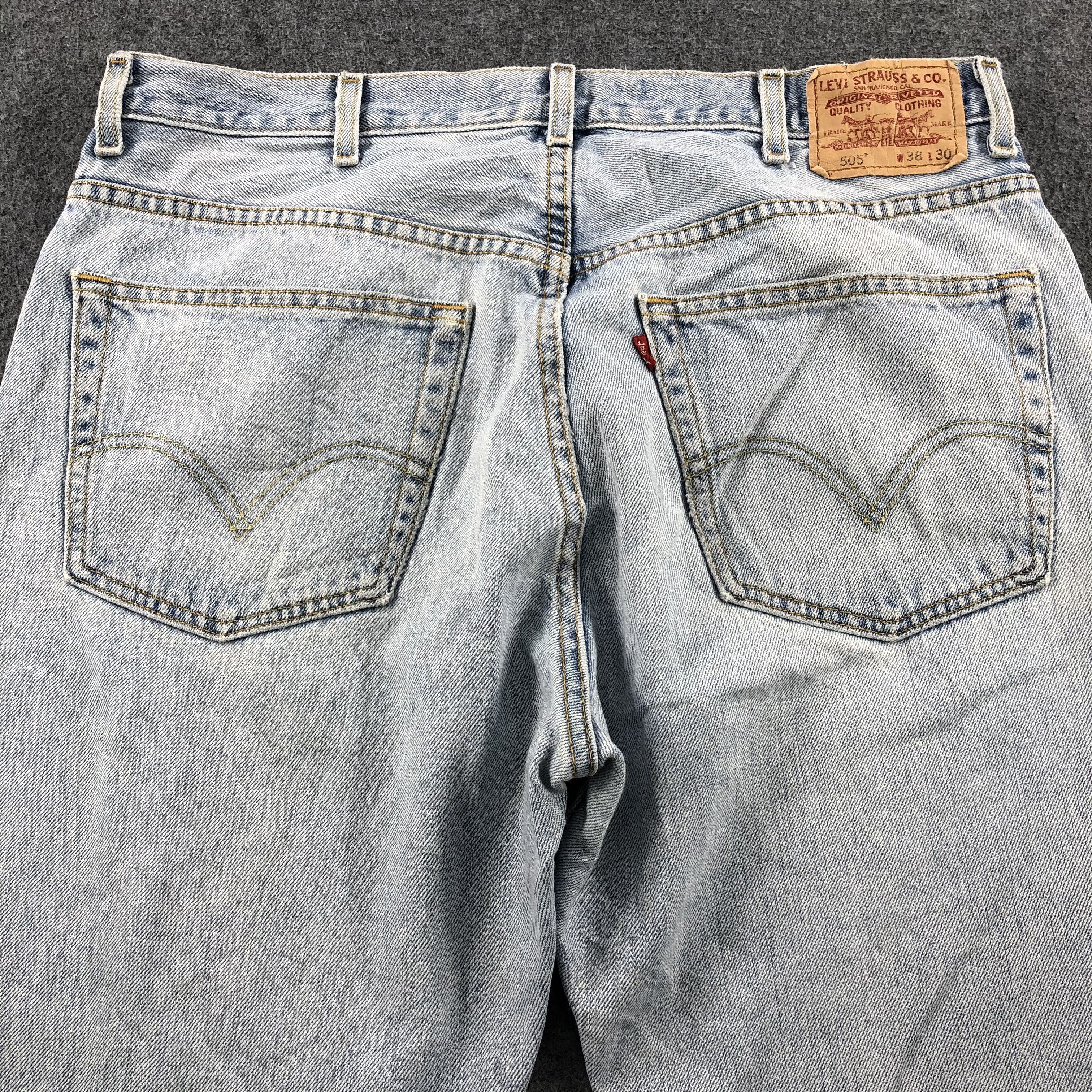 Levi's × Vintage Vintage Light Wash Levis 505 Jeans-JM1751 Size US 38 / EU 54 - 4 Thumbnail