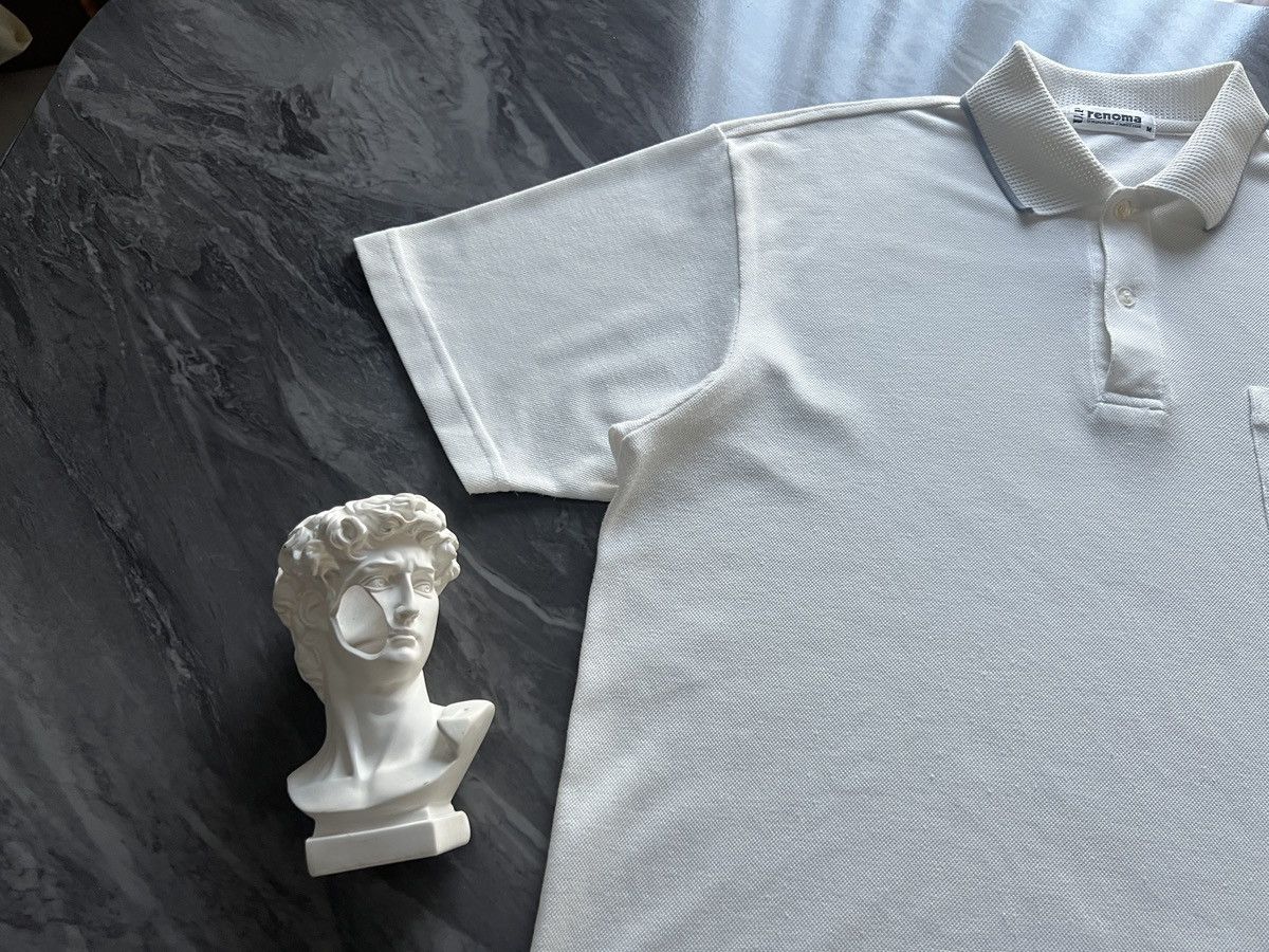 Renoma Renoma : U.P White Thin Polo Fabric Size US M / EU 48-50 / 2 - 5 Thumbnail