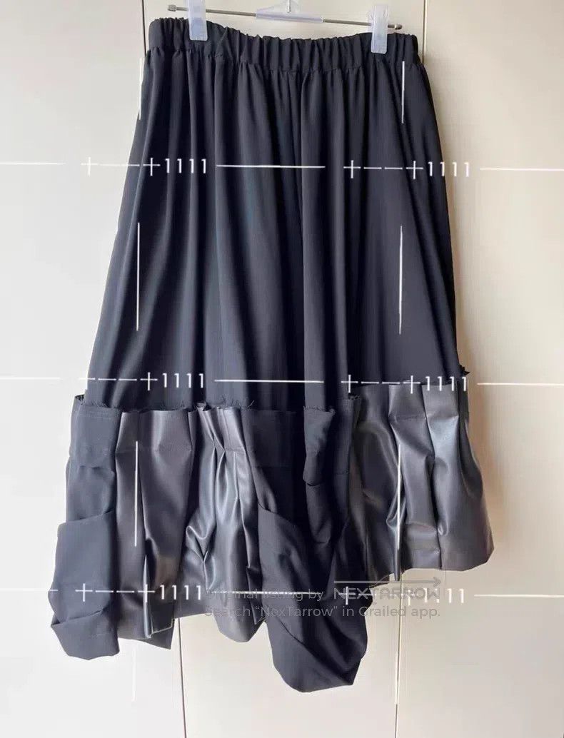 Comme des Garcons Comme des Garcons size S Irregular Pleated Polyester Skirt Size 23" - 6 Thumbnail