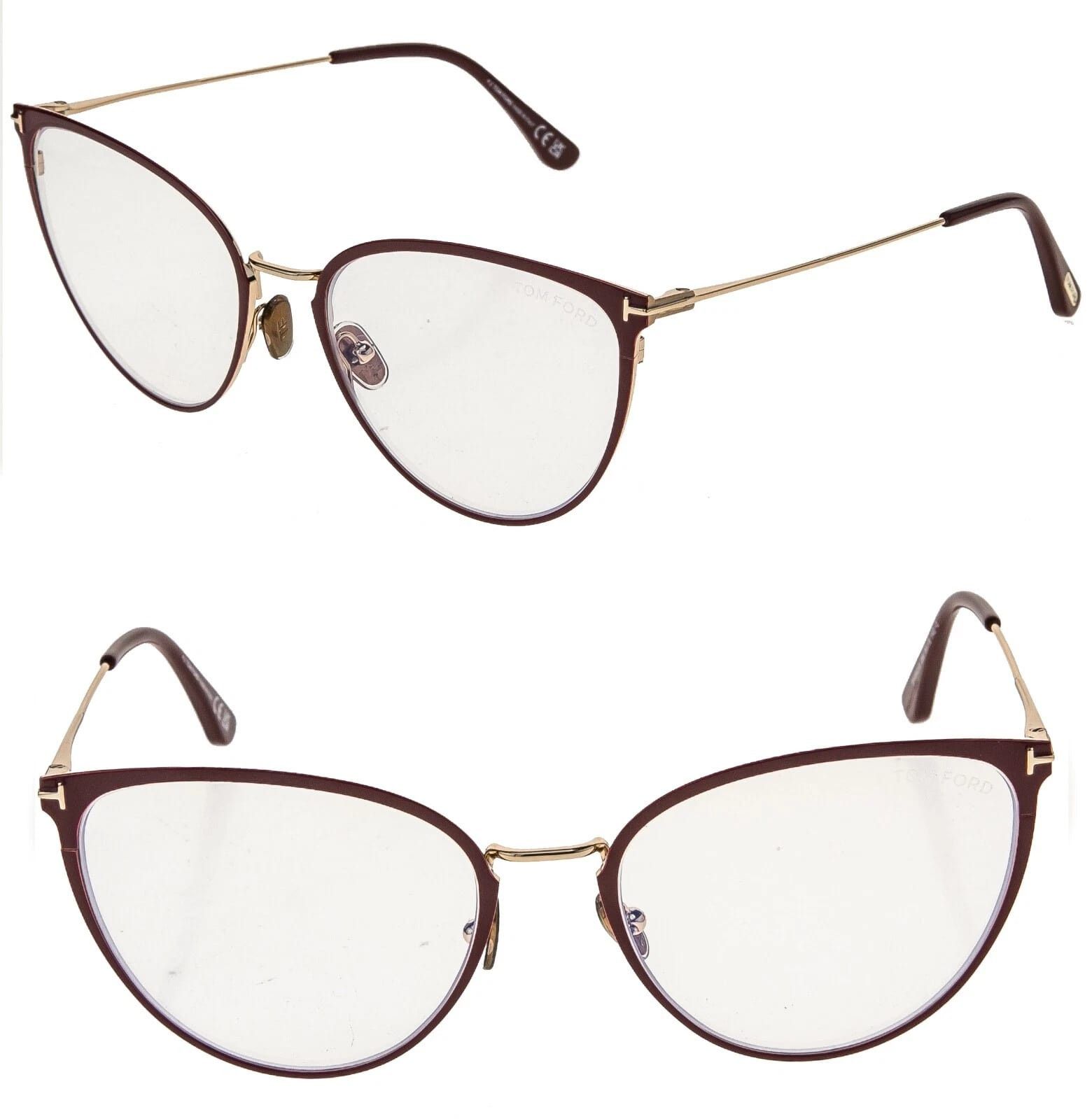 Tom Ford TOM FORD TF5840B 066 Blue Block Optical Eyeglasses 