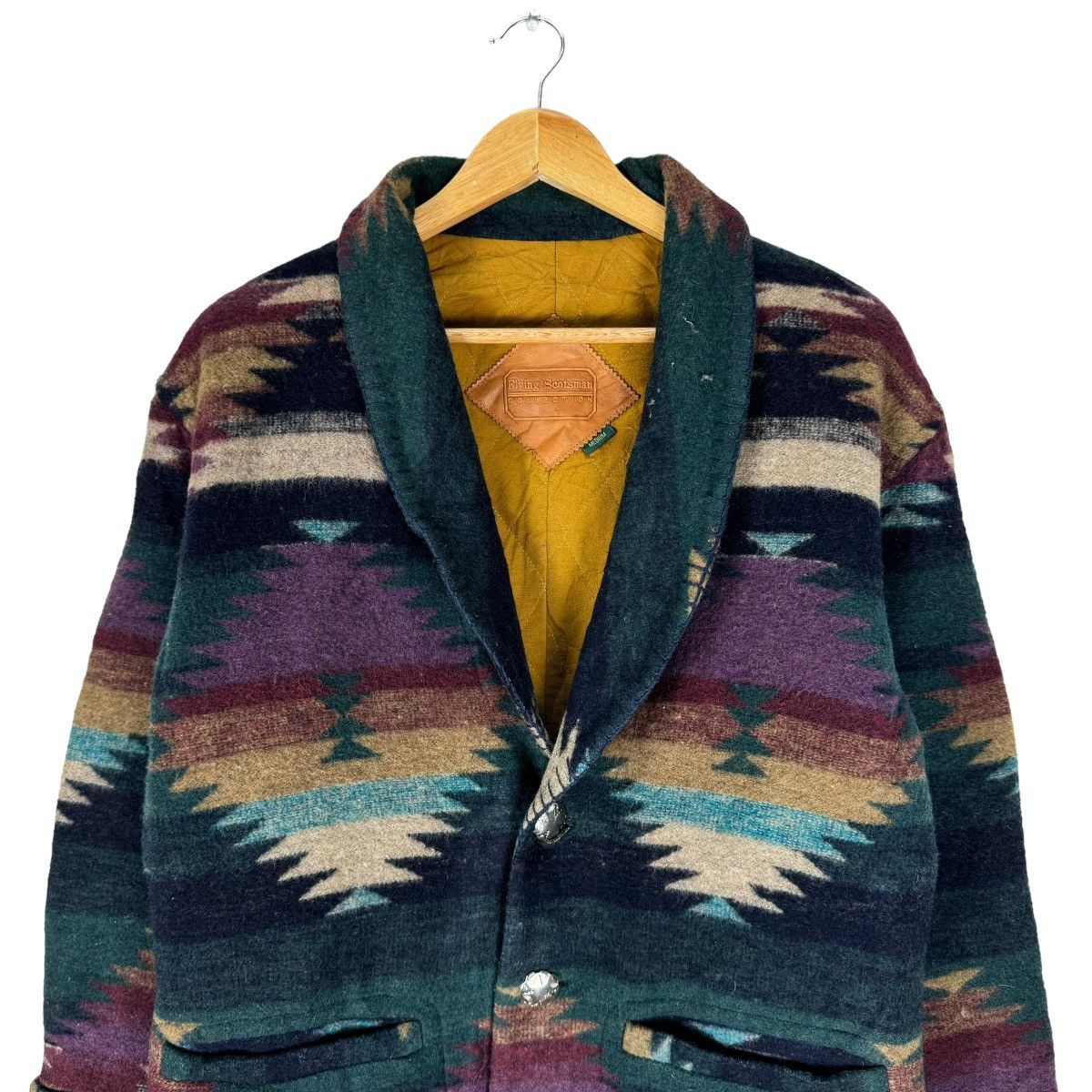 Japanese Brand × Native ☀️FLYING SCOTSMAN NATIVE NAVAJO BUTTON JACKET LIKE CHIMAYO Size US L / EU 52-54 / 3 - 2 Thumbnail