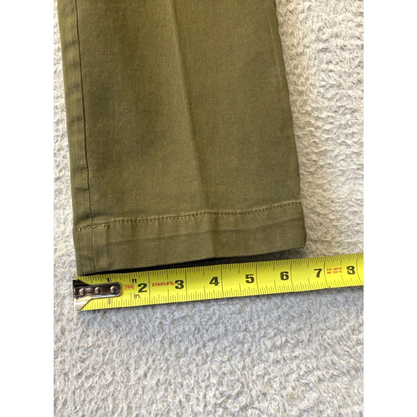 Banana Republic Banana Republic Men's Chino Pants Slim-Fit Green 30x32 Slim Flat Front Zip Belt Loops Pockets Cotton Modern Casual Shirt Sportswear Size US 30 / EU 46 - 6 Thumbnail