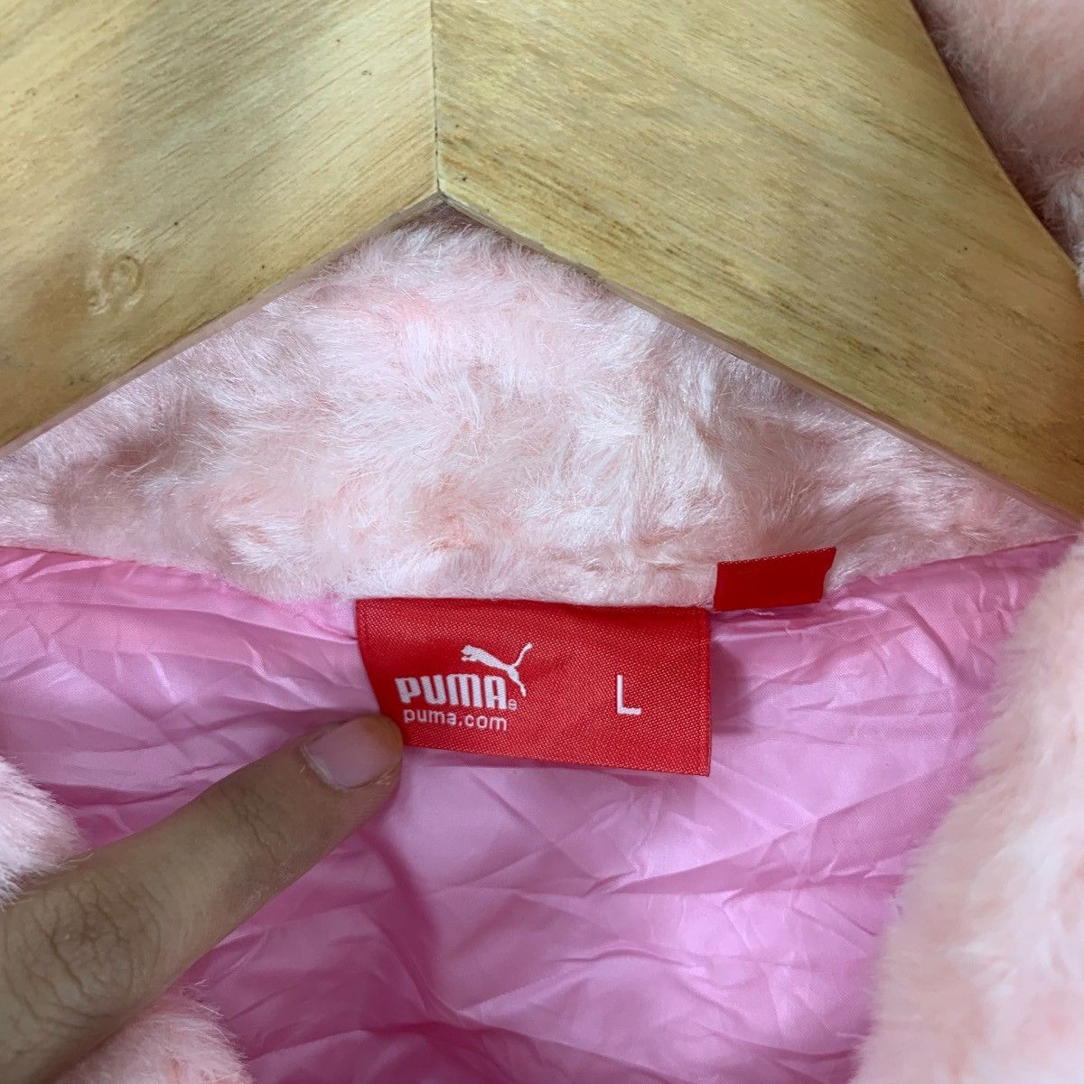 Puma PUMA x JASPO JAPAN Light Puffer Pink Faux Fur Jacket Outdoor Size L / US 10 / IT 46 - 8 Thumbnail