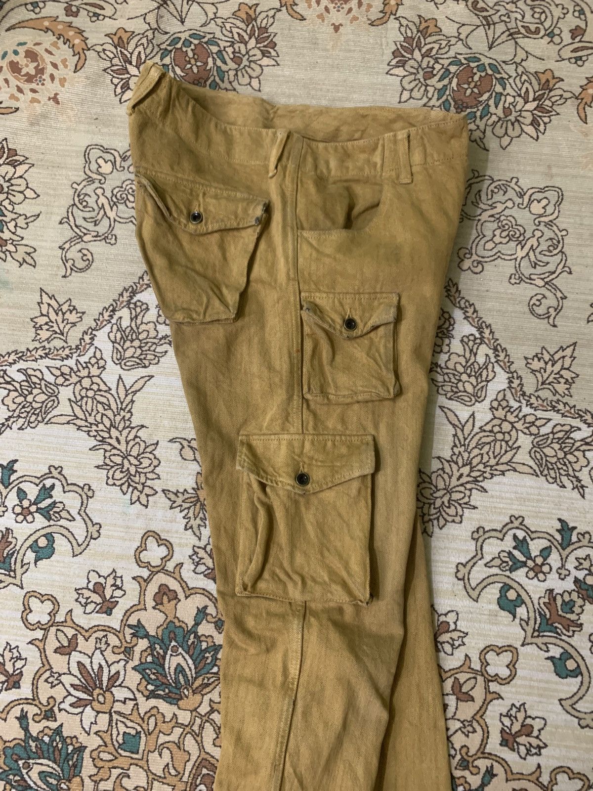 Japanese Brand × Johnbull × Vintage VINTAGE JOHN BULL KOJIMA JAPAN DENIM CARGO Size US 32 / EU 48 - 14 Thumbnail