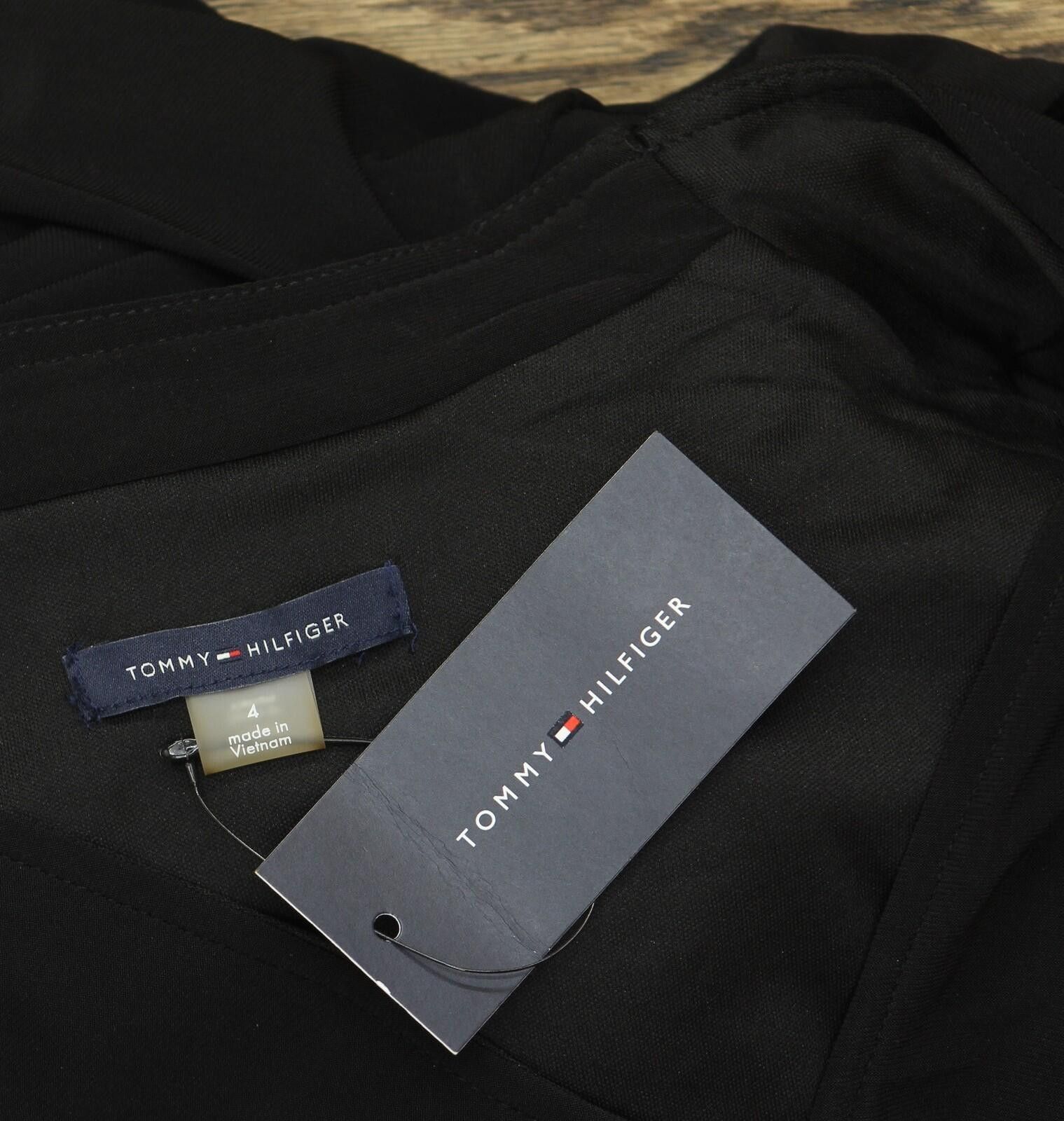 Tommy Hilfiger Nwt Tommy Hilfiger Fit Long Sleeved Knit Midi Dress Black 4 Size S / US 4 / IT 40 - 4 Thumbnail