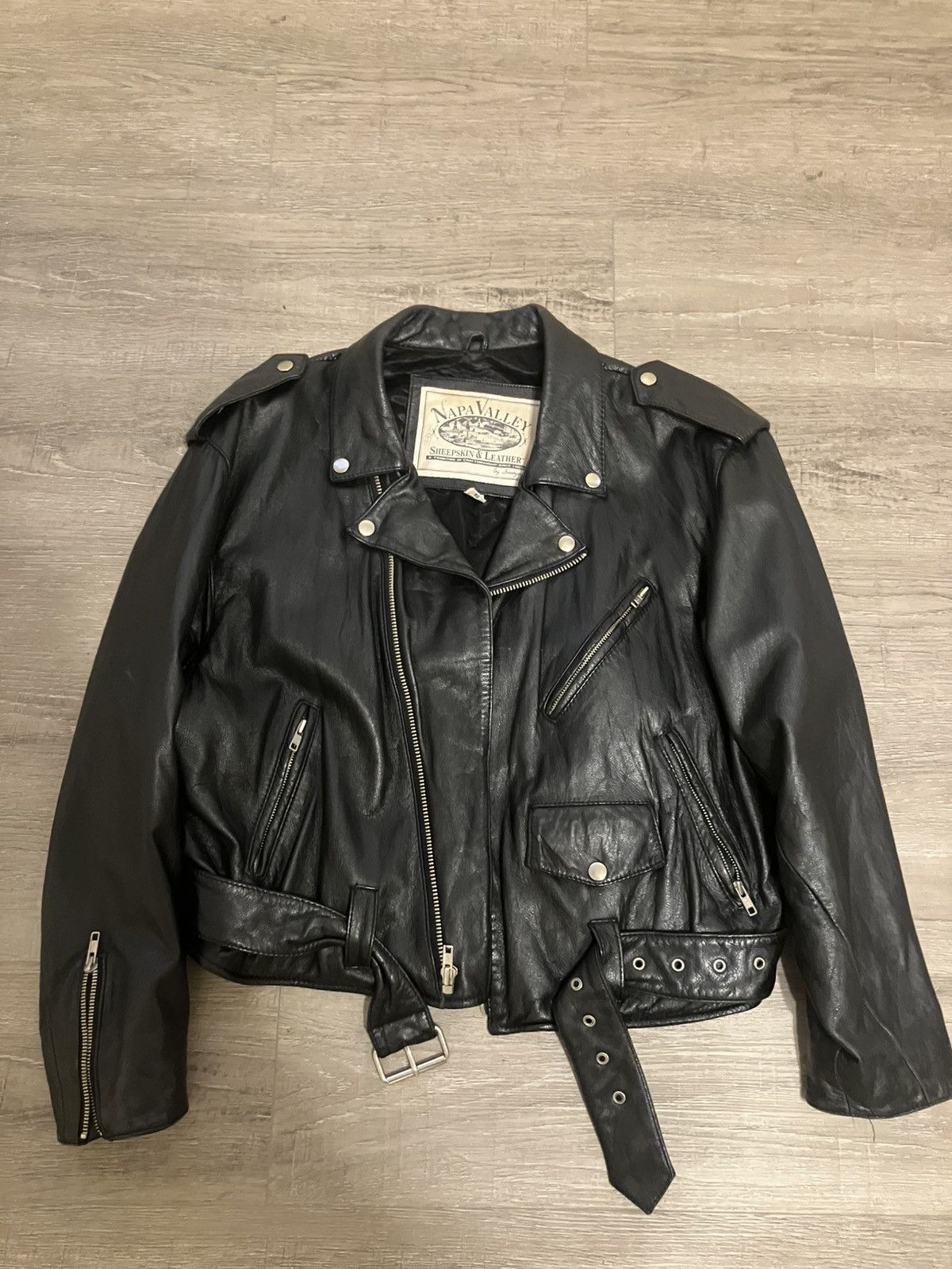 Vintage Nappa Leather Rider Jacket Size US M / EU 48-50 / 2 - 1 Thumbnail