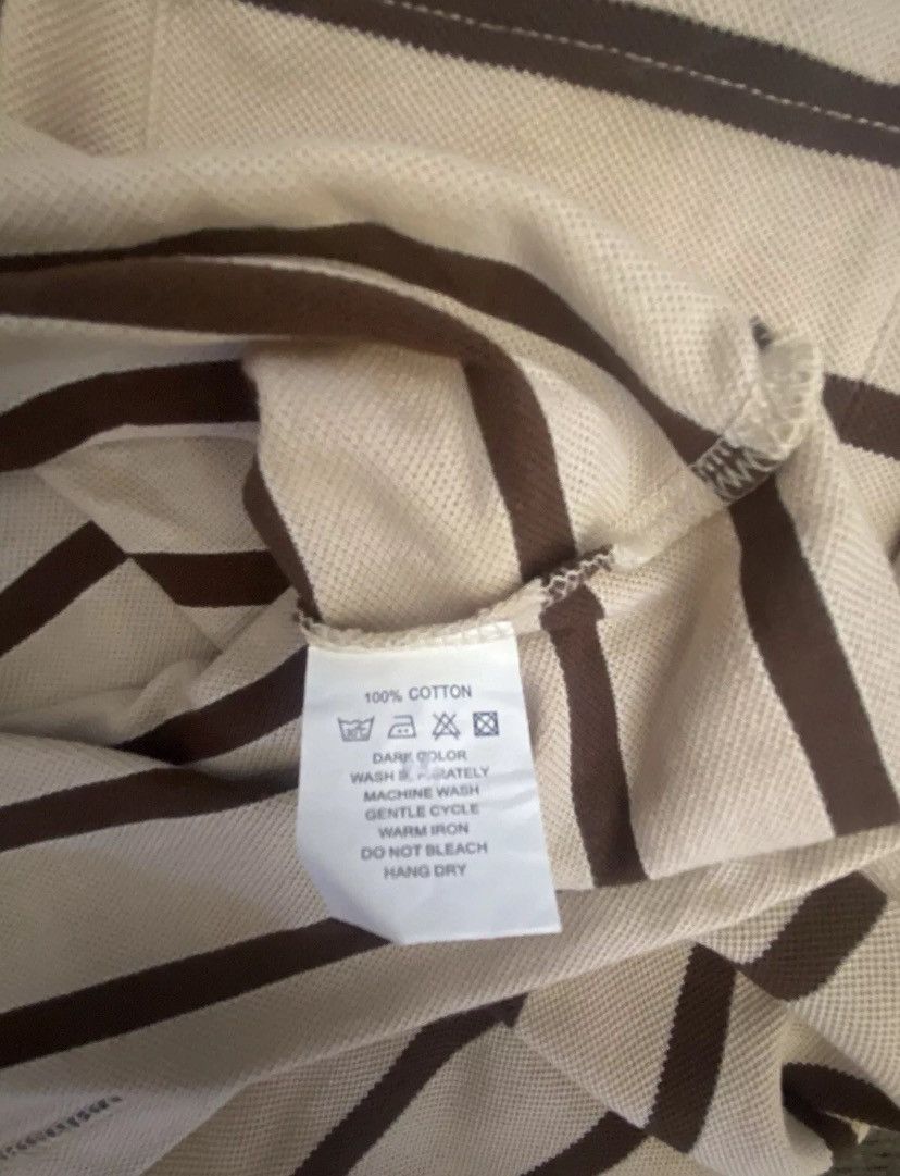 Balmain Balmain men’s beige/brown striped polo Size US XXL / EU 58 / 5 - 4 Thumbnail