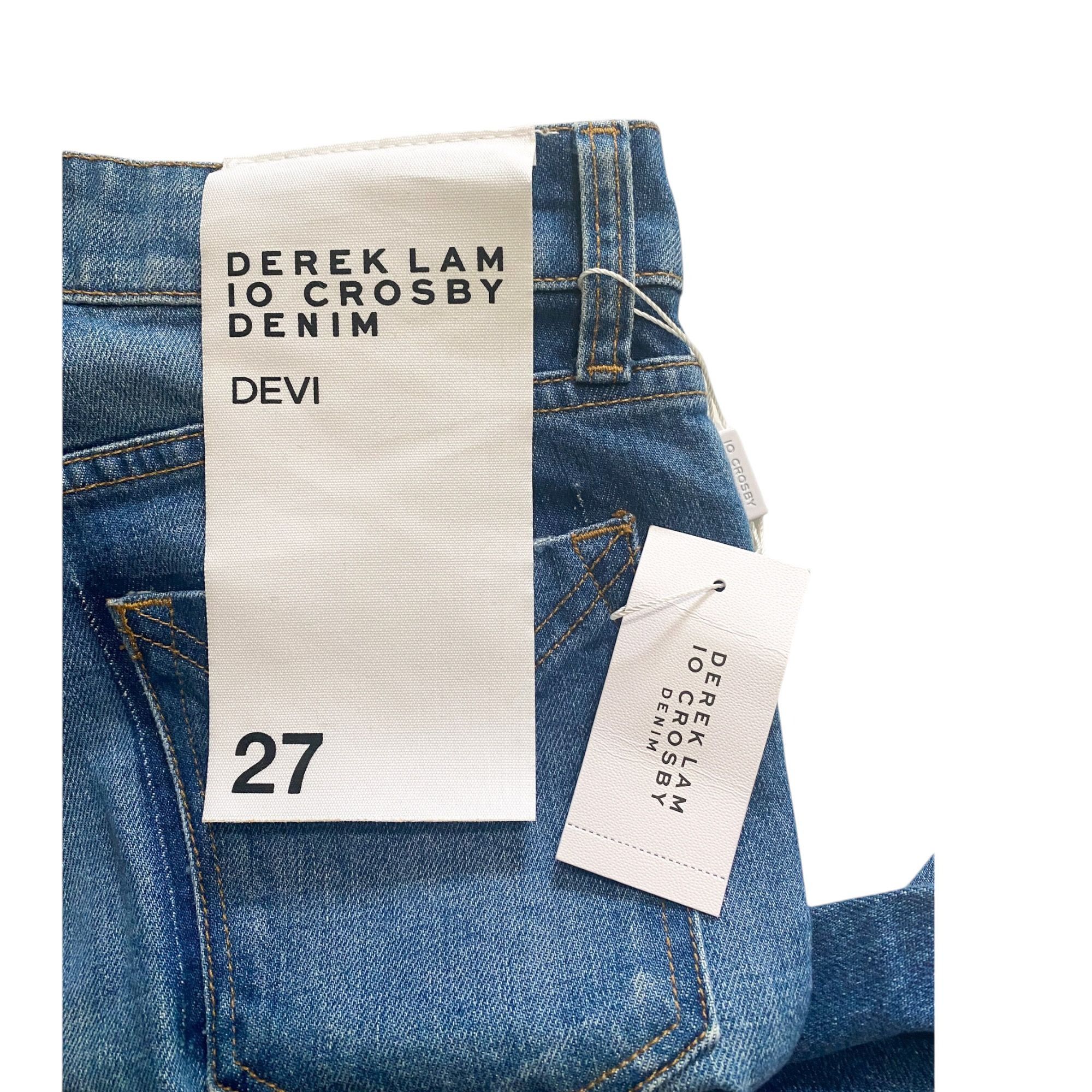Derek Lam 10 Crosby Derek Lam 10 Crosby Mid Rise Authentic Devi Skinny Blue Jean Size 27" / US 4 / IT 40 - 4 Thumbnail