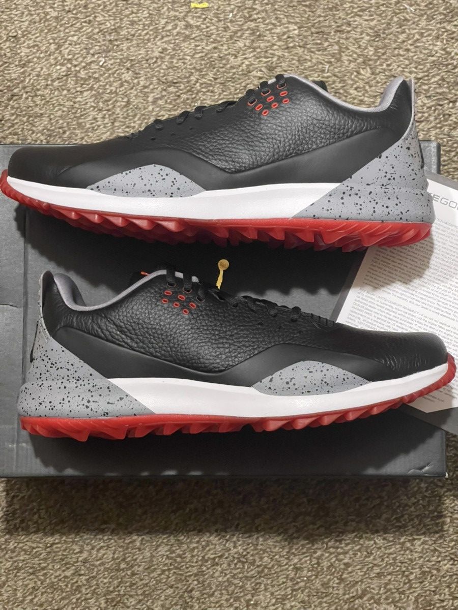 *New* Nike Jordan ADG 3 Black Cement Golf - Bred