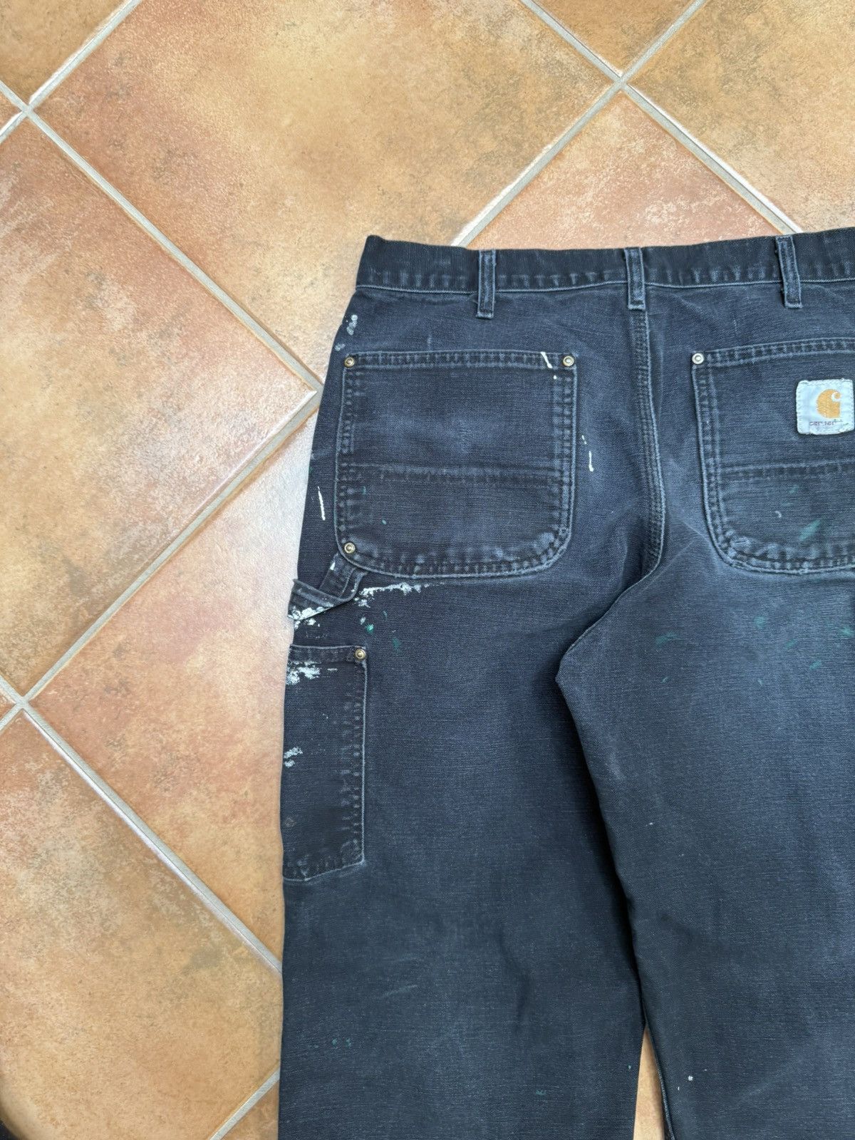 Carhartt Vintage Faded and Distressed Carhartt Double Knees Size US 33 - 15 Thumbnail