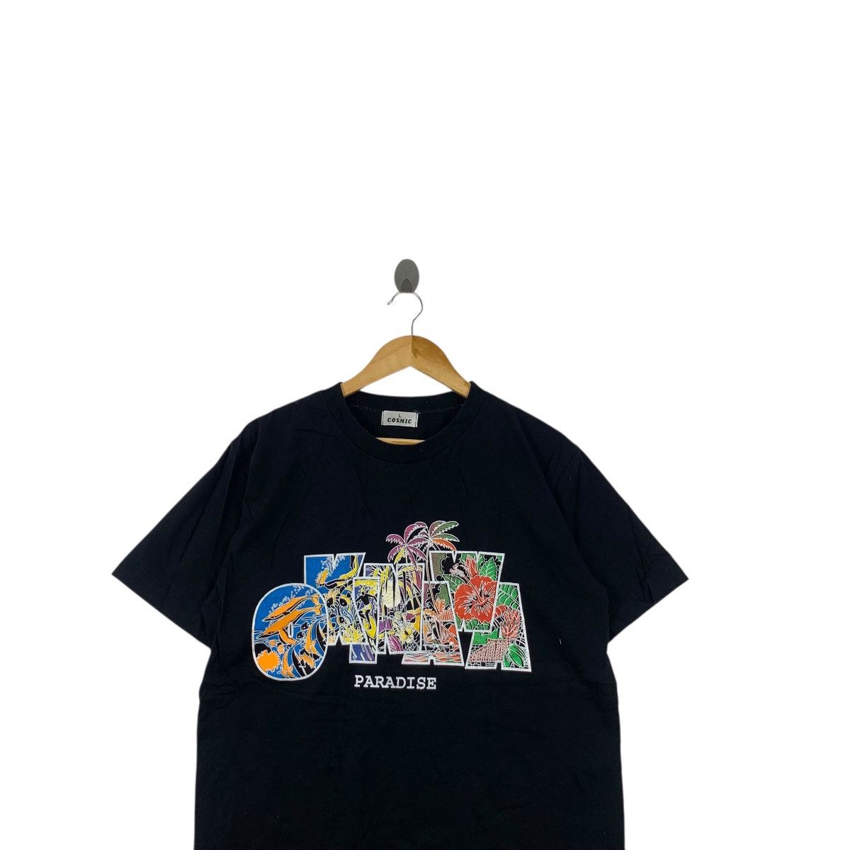 Vintage Vintage COSMIC OKINAWA PARADISE Hawaii Vacation Tee Shirt Size L / US 10 / IT 46 - 2 Thumbnail