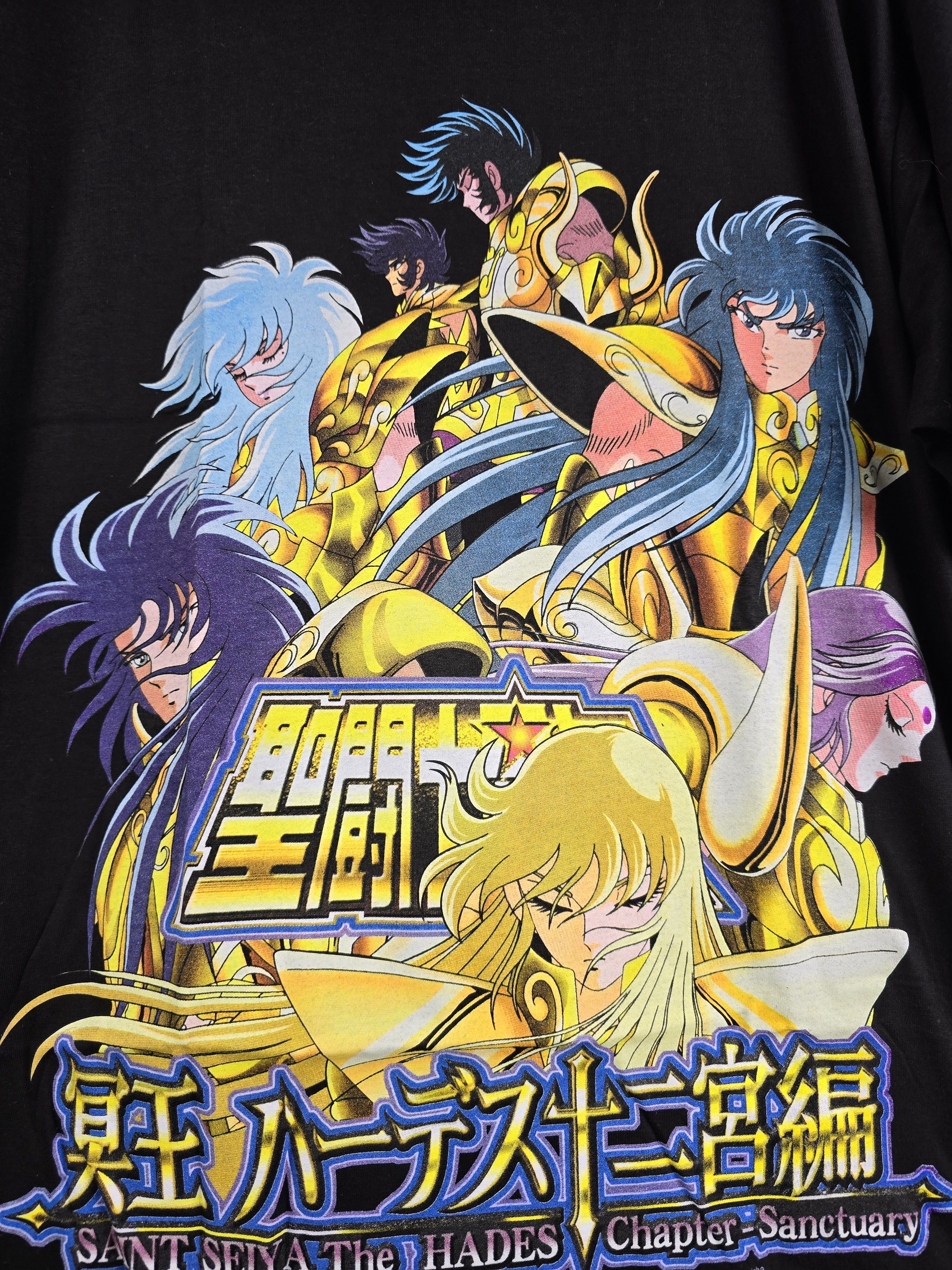Anime × Vintage 2000 Saint Seiya The Hades Chapter Anime Tee L 21.5" 29" Size US L / EU 52-54 / 3 - 4 Thumbnail