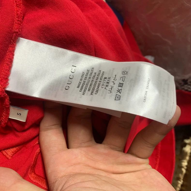 Gucci Gucci Red tennis racket logo embroidery long sleeves 2502-N Size US S / EU 44-46 / 1 - 5 Thumbnail