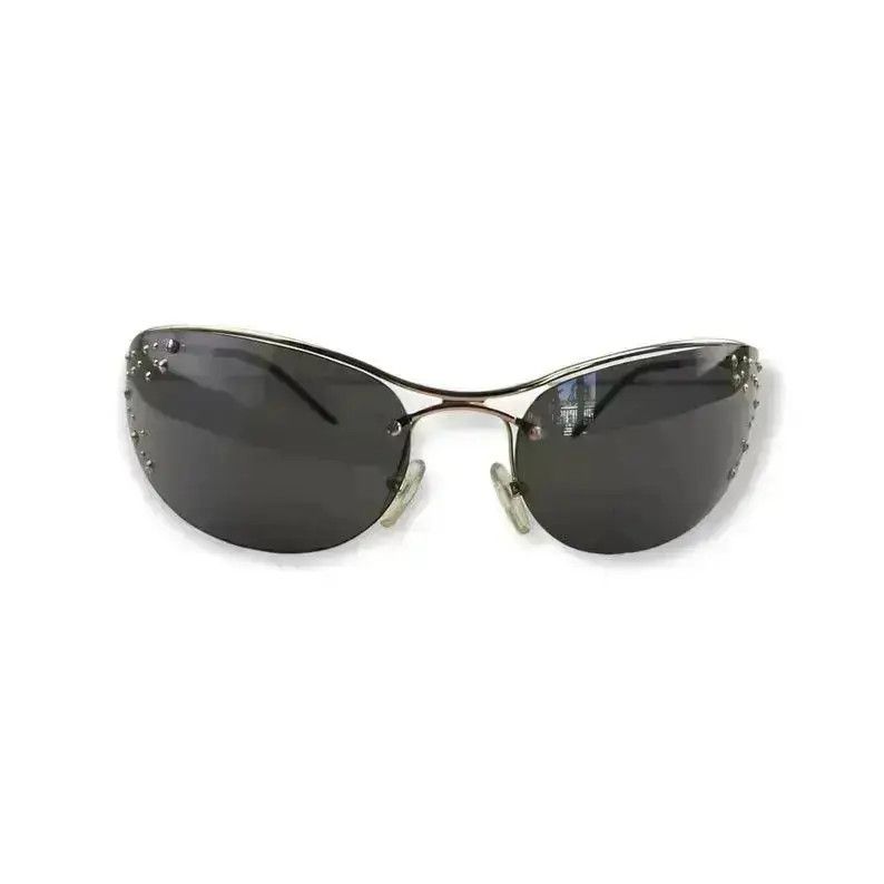 Dior × John Galliano × Vintage DIOR Sunglasses Extase Rimless Shield Strass Galliano Era Size ONE SIZE - 1 Thumbnail