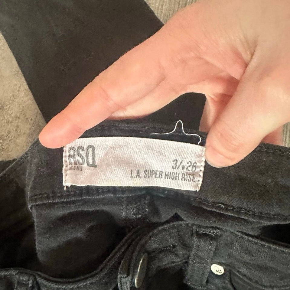 Other RSQ jeans black ripped la super high rise skinny jeans Size 26" / US 2 / IT 38 - 3 Thumbnail