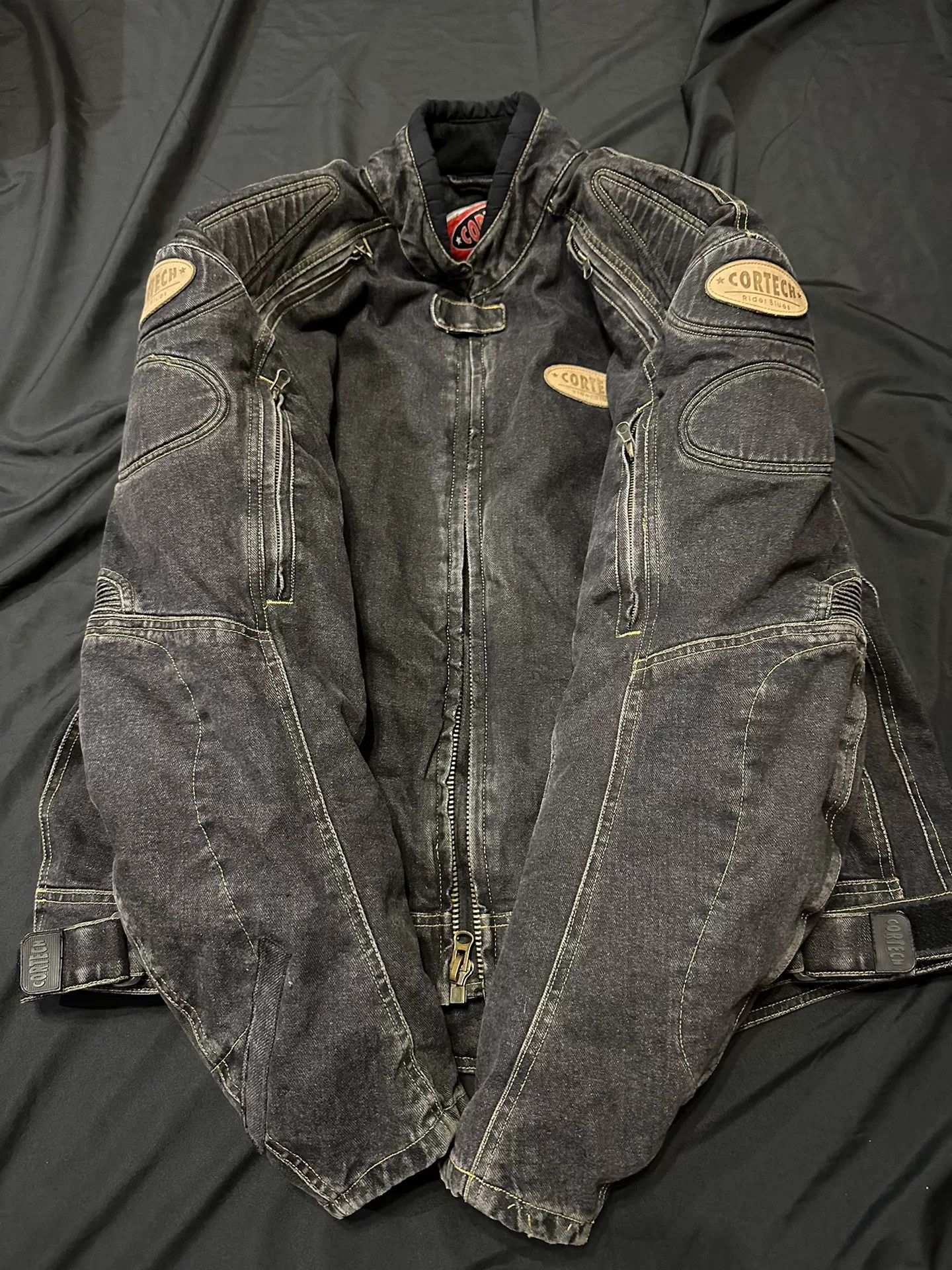 Vintage vintage cortech motorcycle denim jacket Size US L / EU 52-54 / 3 - 1 Thumbnail