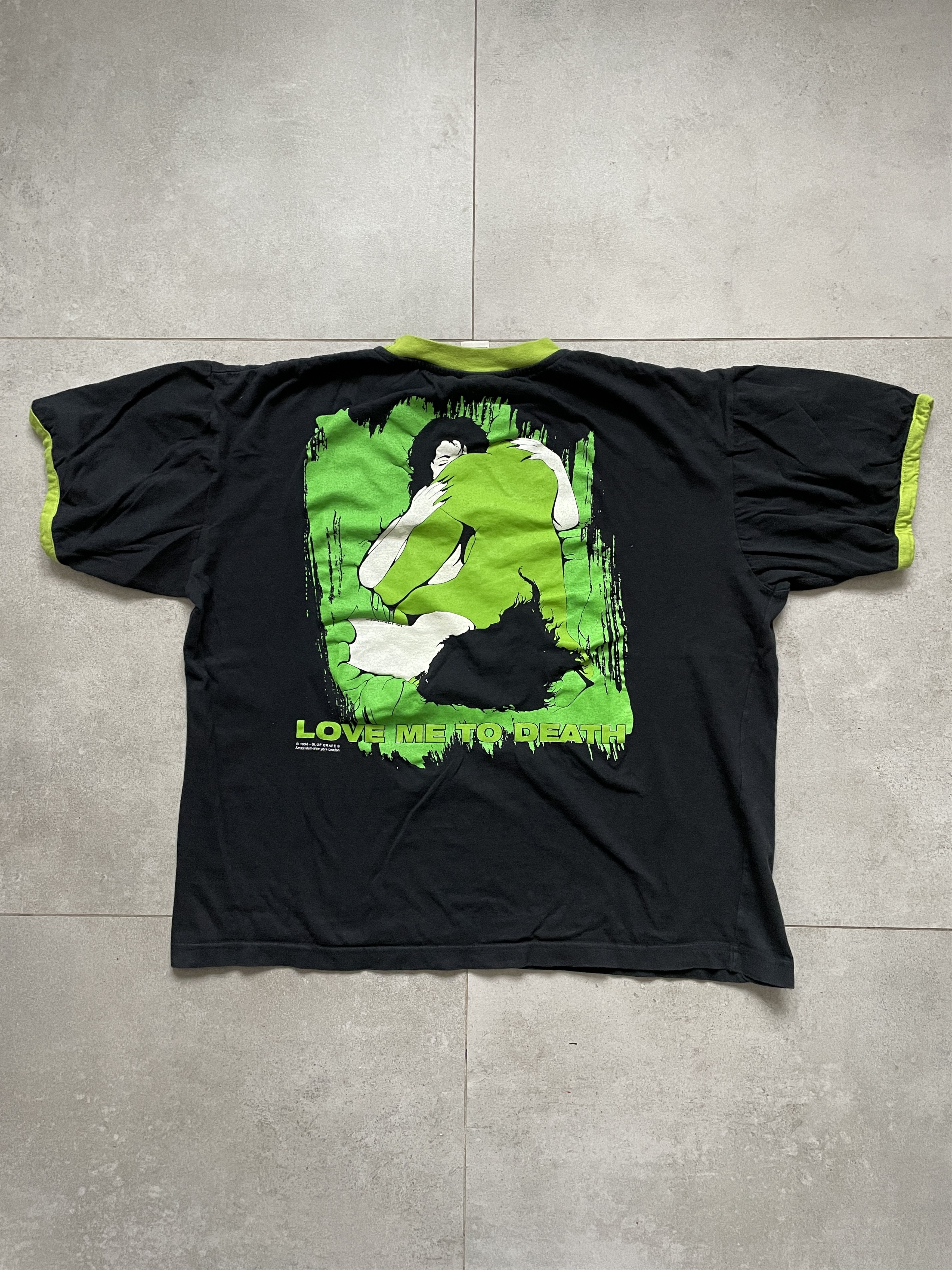 VINTAGE 1996 TYPE O NEGATIVE LOVE ME TO DEATH BLUE GRAPE