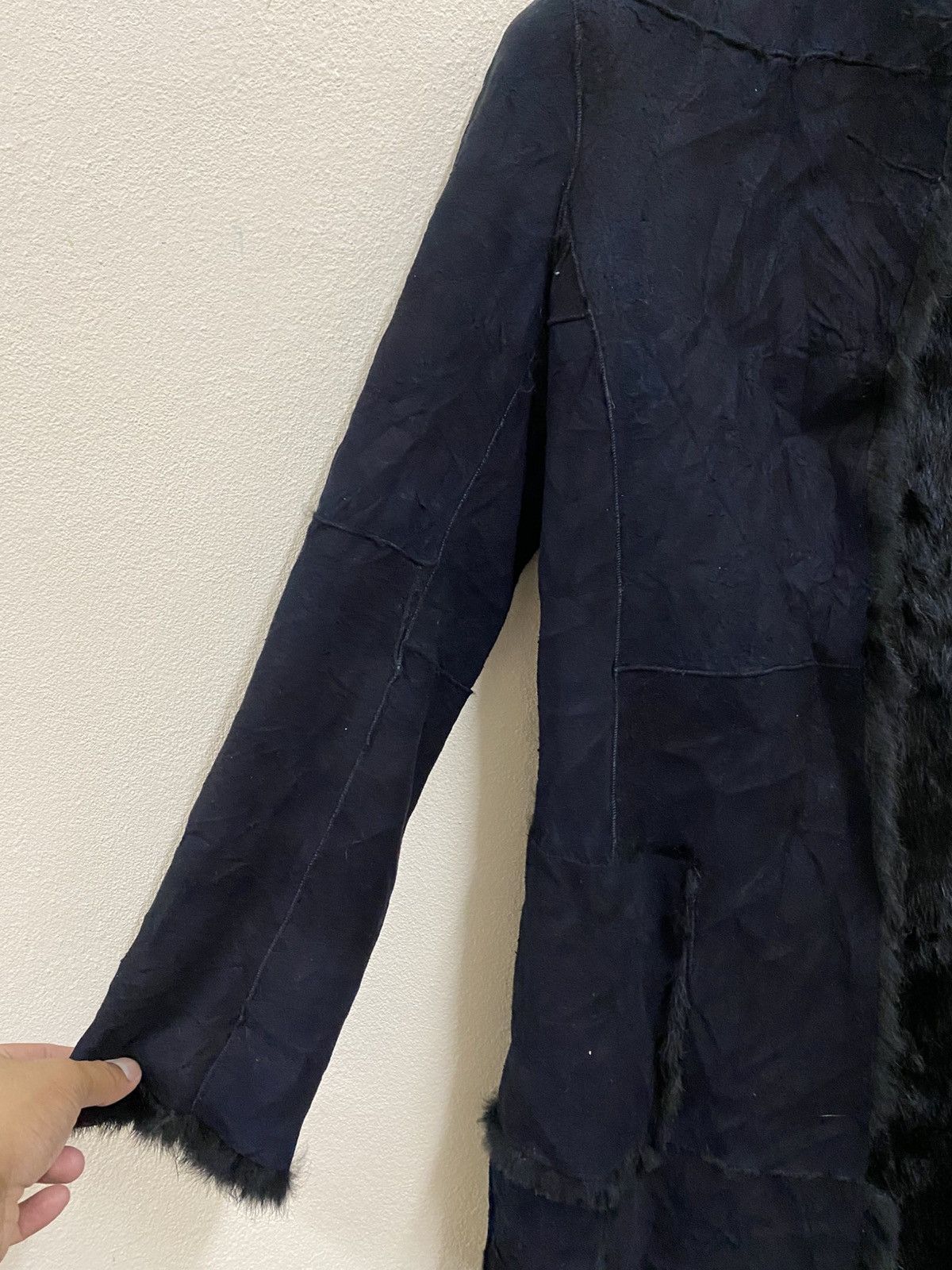 Bajra Vtg 80s Bajra Leather Jacket Fur Black Size US M / EU 48-50 / 2 - 3 Thumbnail
