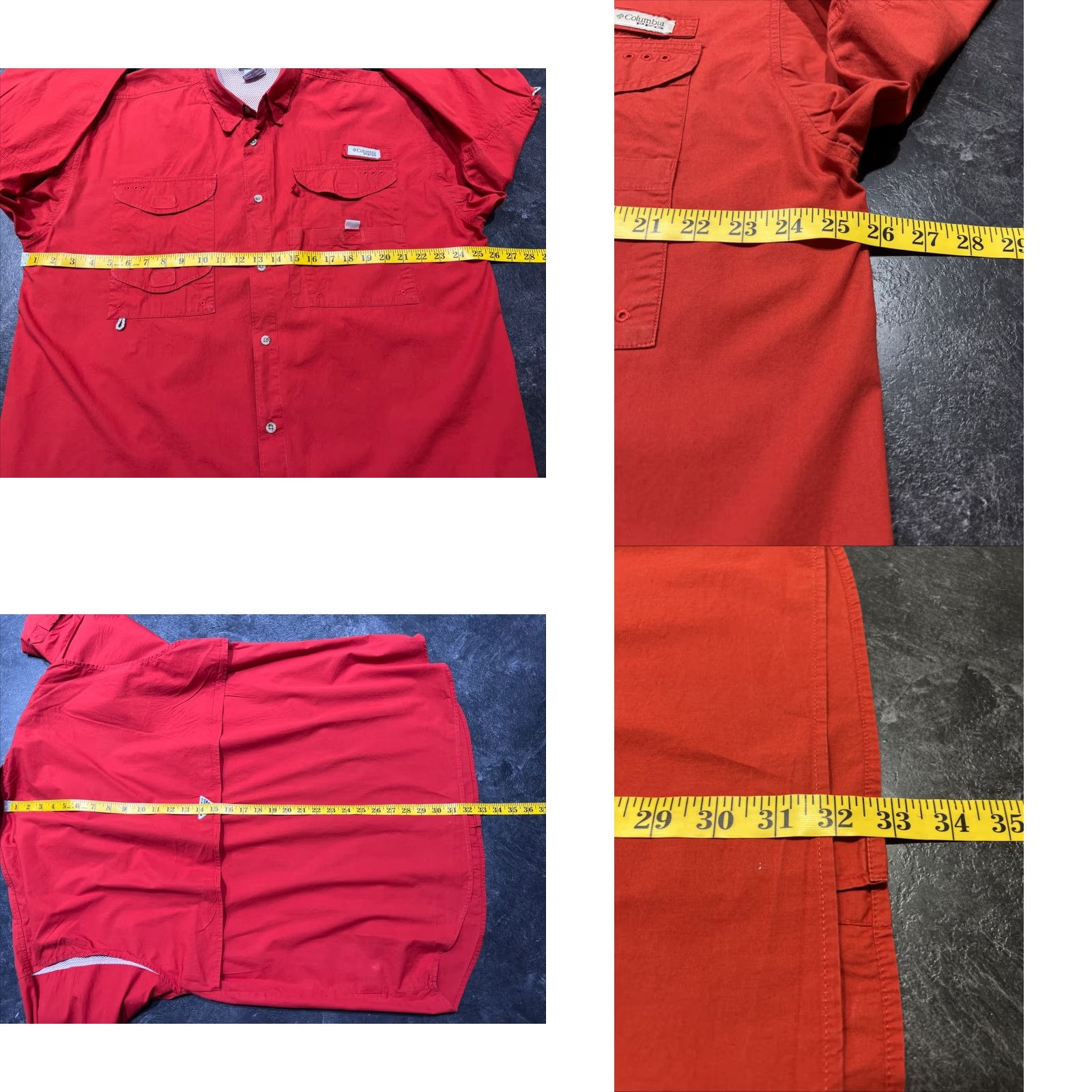 Logo 7 Columbia PFG Fishing Shirt Mens L Red Long Sleeve Button-Down Outdoor Logo Shirt Size US L / EU 52-54 / 3 - 9 Thumbnail