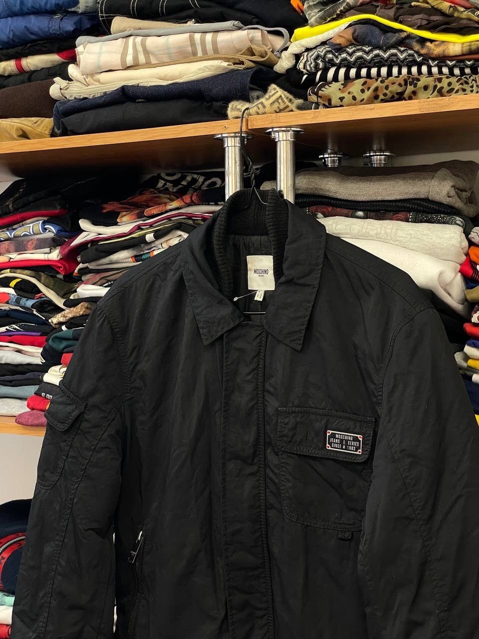 Moschino Vintage Moschino Jeans Bomber Jacket Black Size M Size US M / EU 48-50 / 2 - 7 Thumbnail