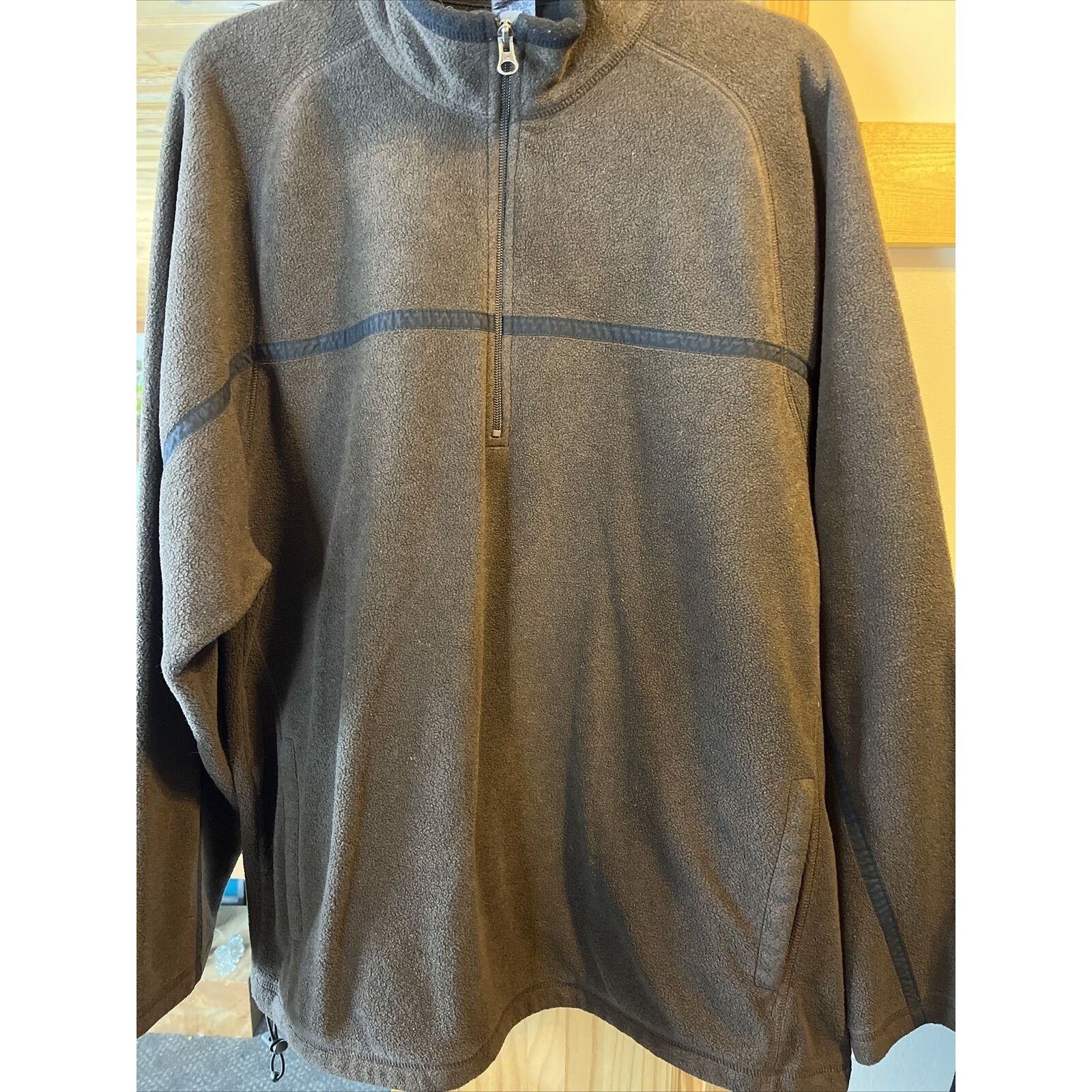 Old Navy Old Navy Men’s XXL Brown LS 1/4 Zip Polyester Fleece Jacket Size US XXL / EU 58 / 5 - 15 Thumbnail