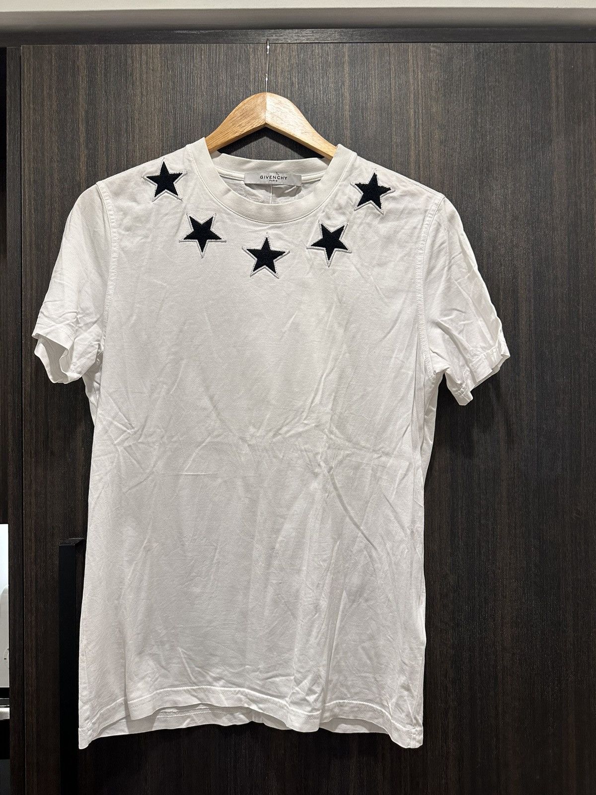 image of Givenchy Classic Stars T Shirt in White, Men's (Size Small)