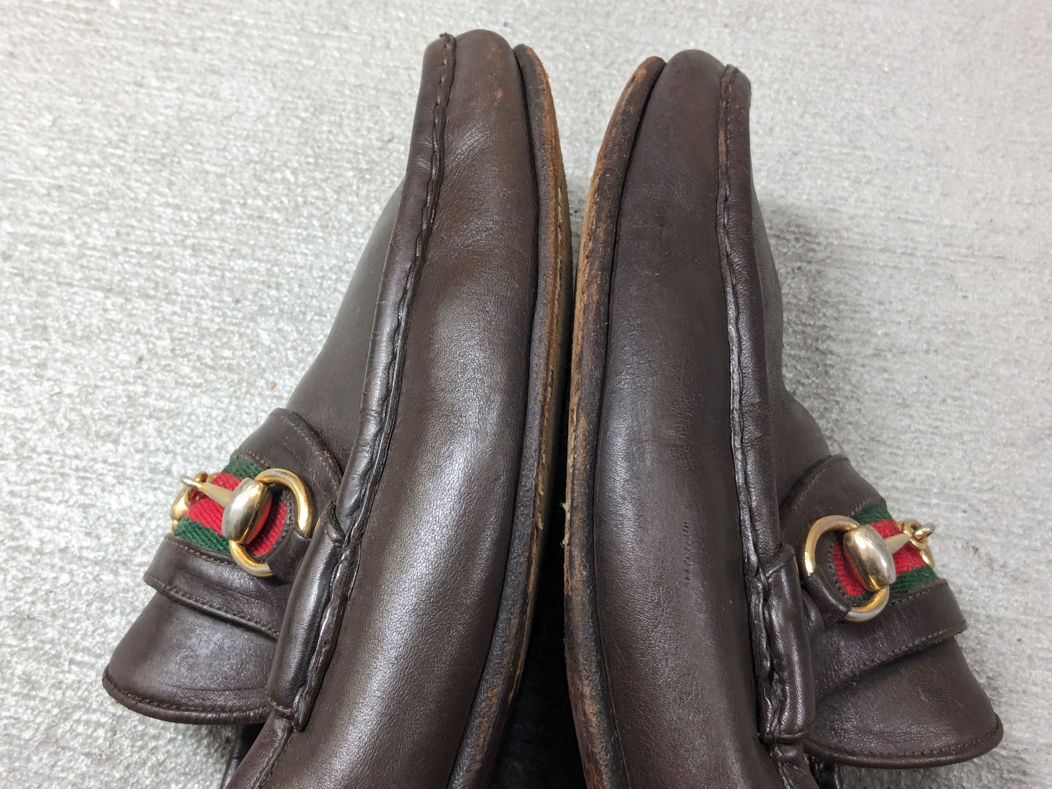 Gucci Vintage Gucci Horsebit Loafers Brown 10 Slip Ons Buckle Size US 10 / EU 43 - 5 Thumbnail