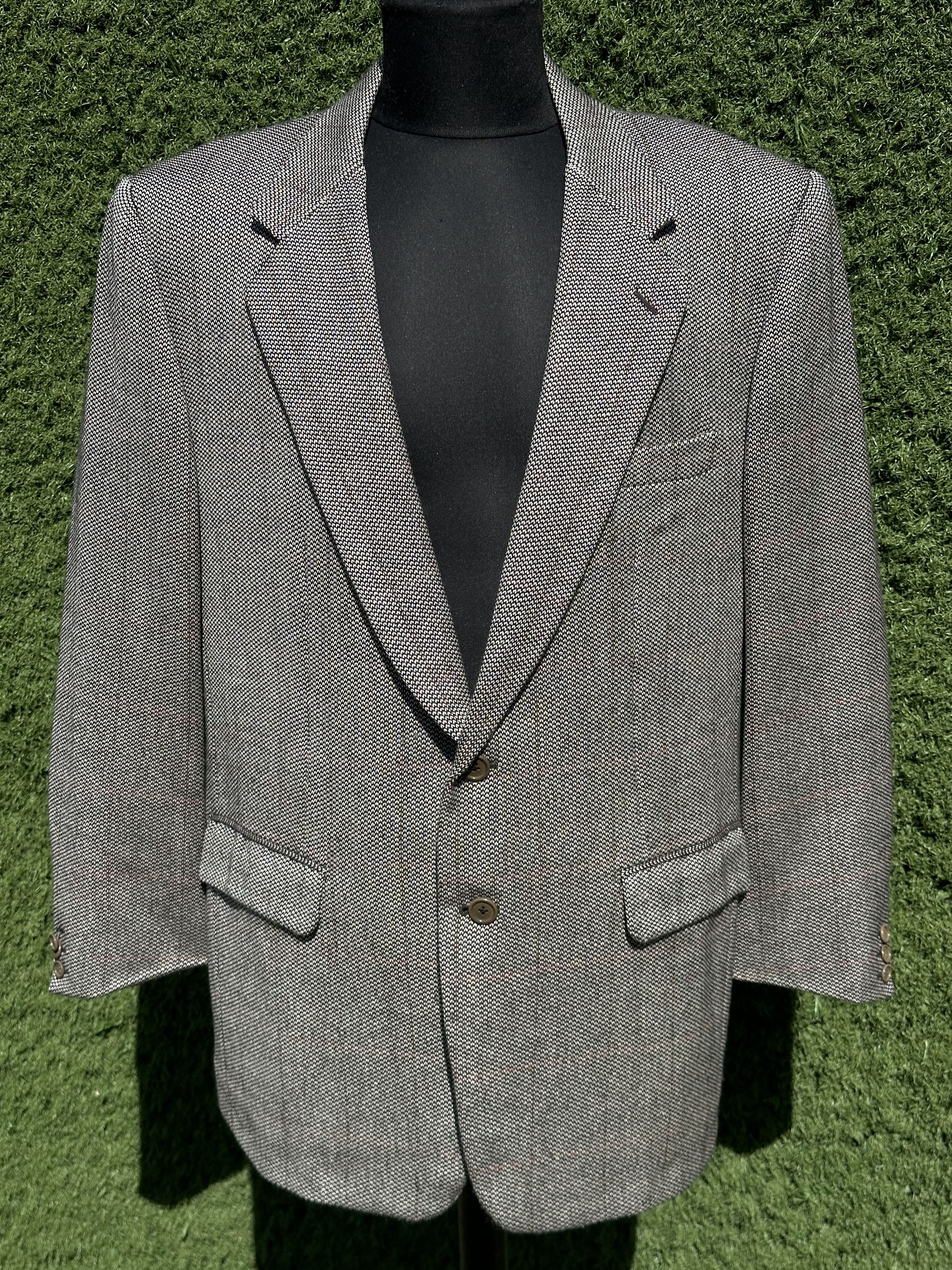 Burberry Burberrys Wool Cashmere Houndstooth Blazer Size 56 R Size 54R - 1 Thumbnail