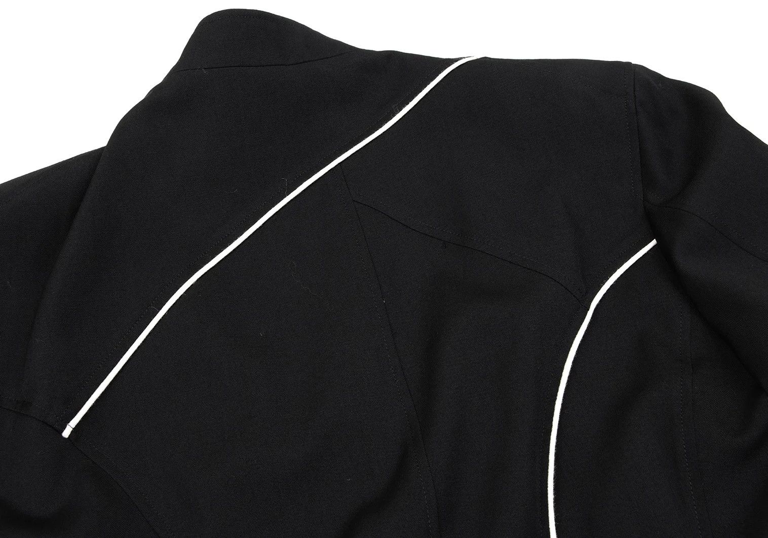Yohji Yamamoto Yohji Yamamoto Wool Gabardine Jacket Black Size US M / EU 48-50 / 2 - 15 Thumbnail