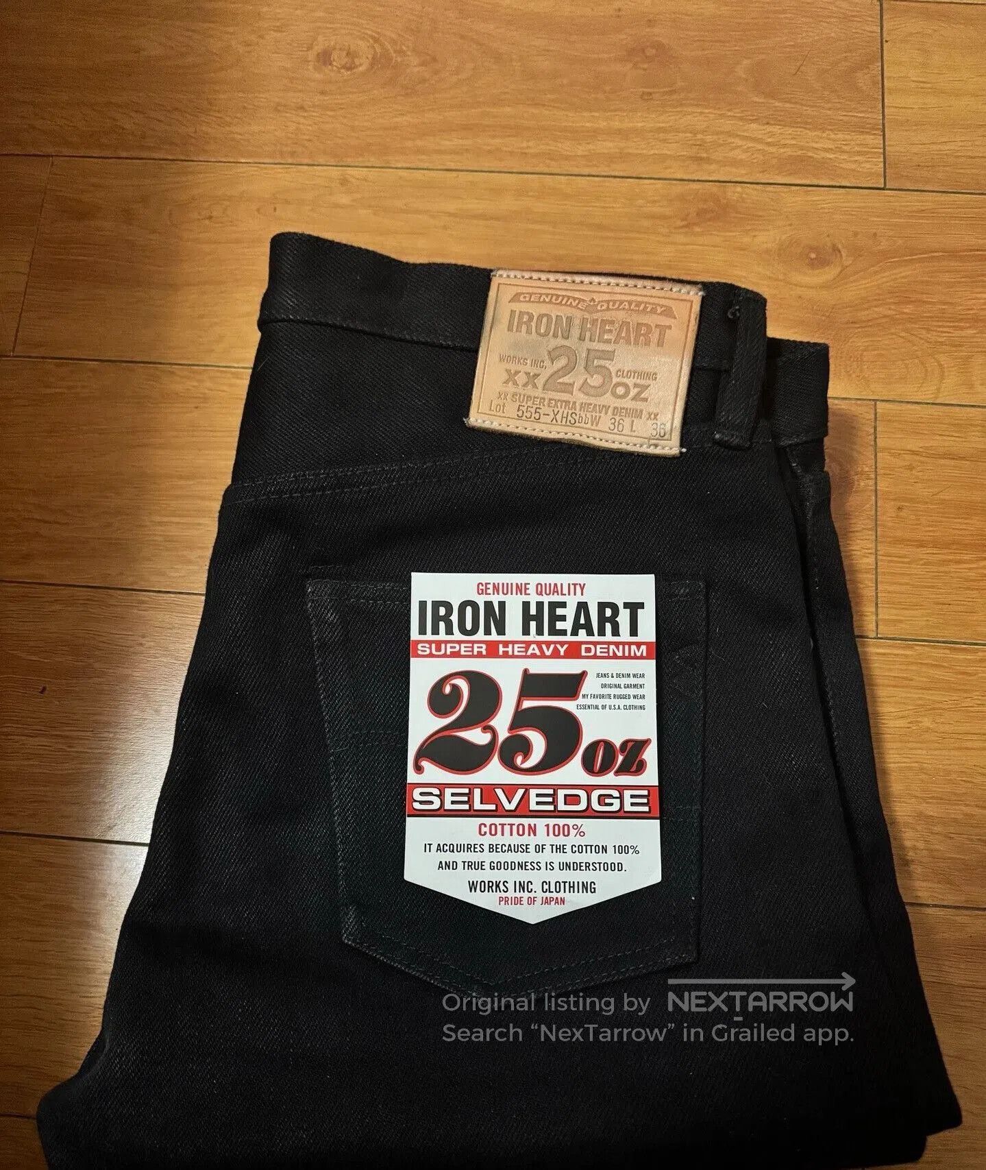 Iron Heart Rare Iron Heart Black Denim Pants. Size US 36 / EU 52 - 1 Thumbnail