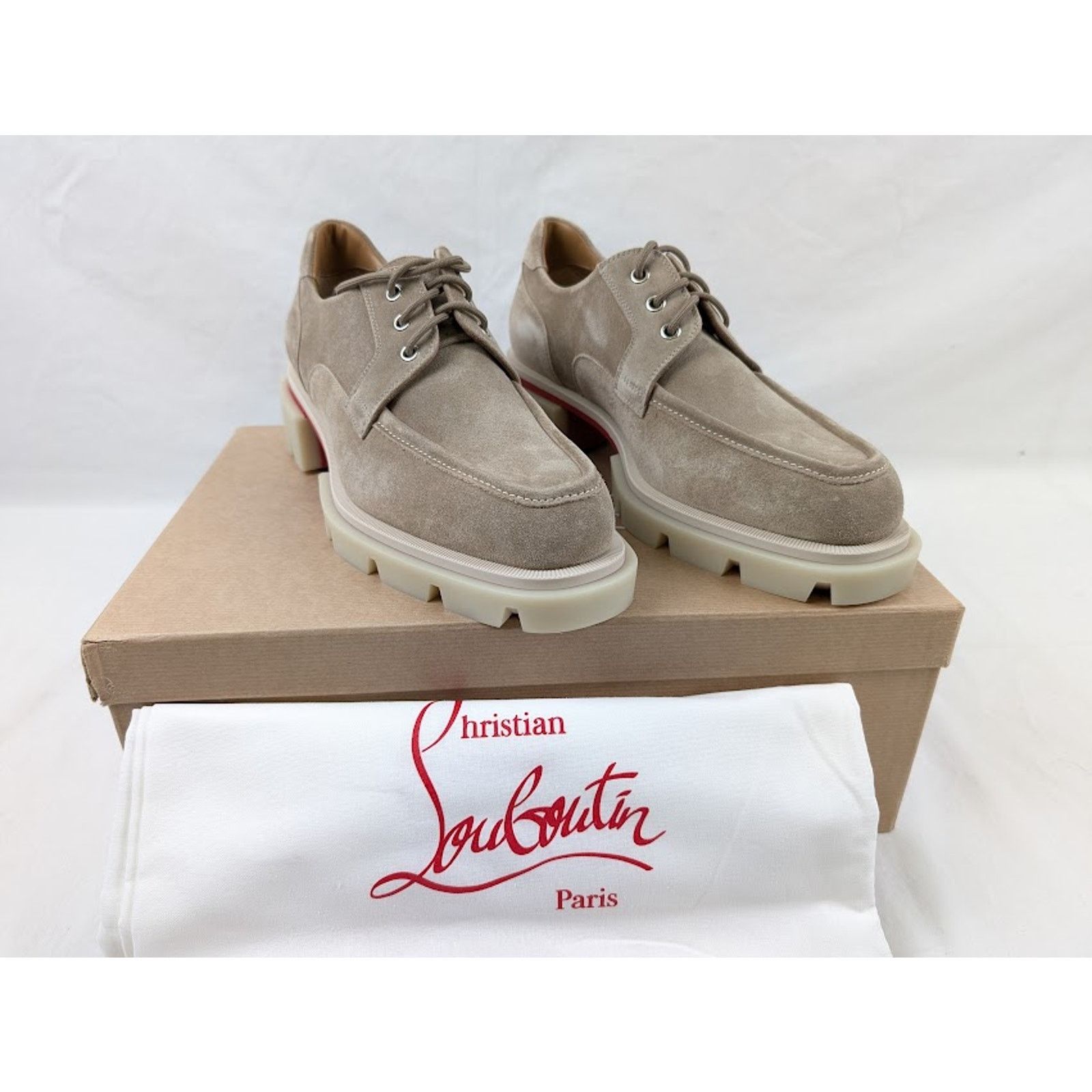 Christian Louboutin o1rshd1 Our Georges L Flat Shoes in Saharienne Size US 10.5 / EU 43-44 - 1 Thumbnail