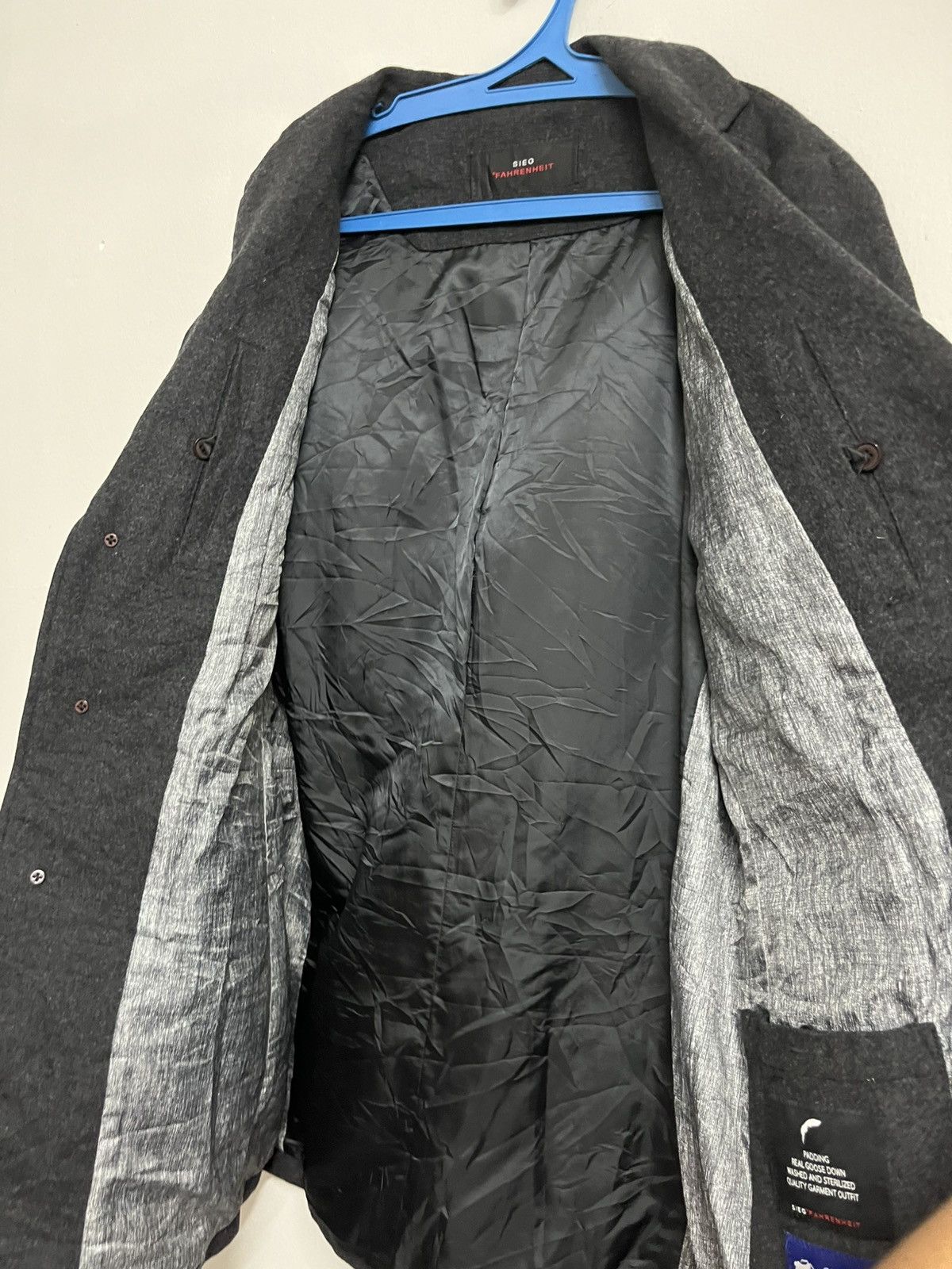 White Sierra 💥Sieg Fahrenheit WOOL Padding Real Goose Down Longcoat Size US L / EU 52-54 / 3 - 10 Thumbnail