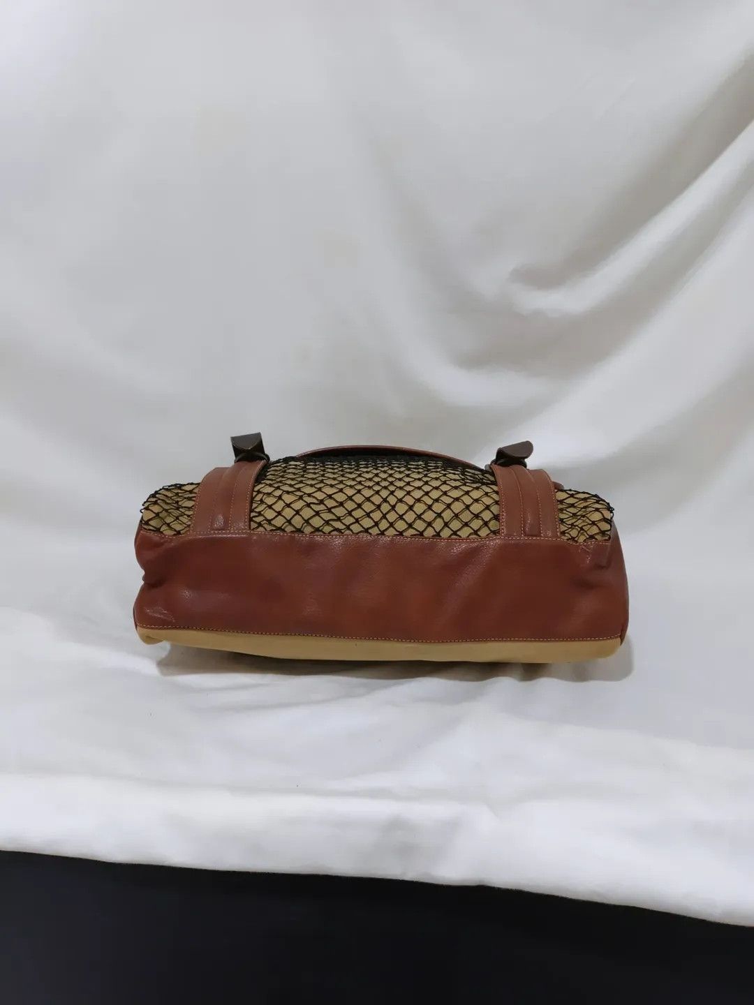 Giordano 80-90s Giordano Canvas & Genuine Leather Messenger Bag Size ONE SIZE - 5 Thumbnail