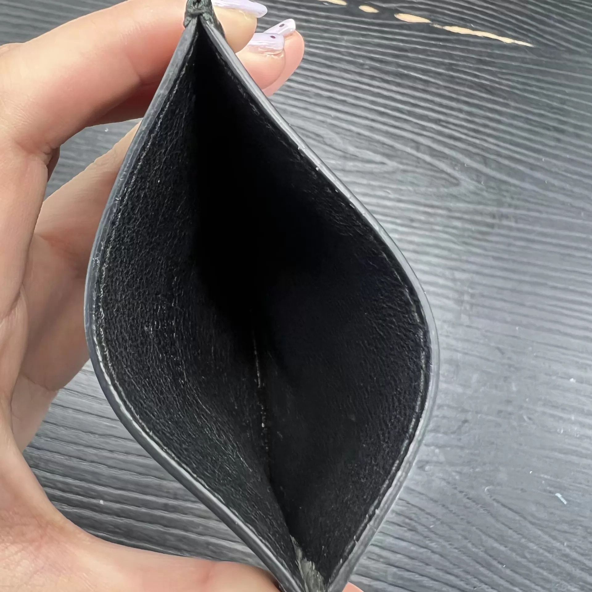Gucci Gucci Patent Black Card Holder One Size New Size ONE SIZE - 4 Thumbnail