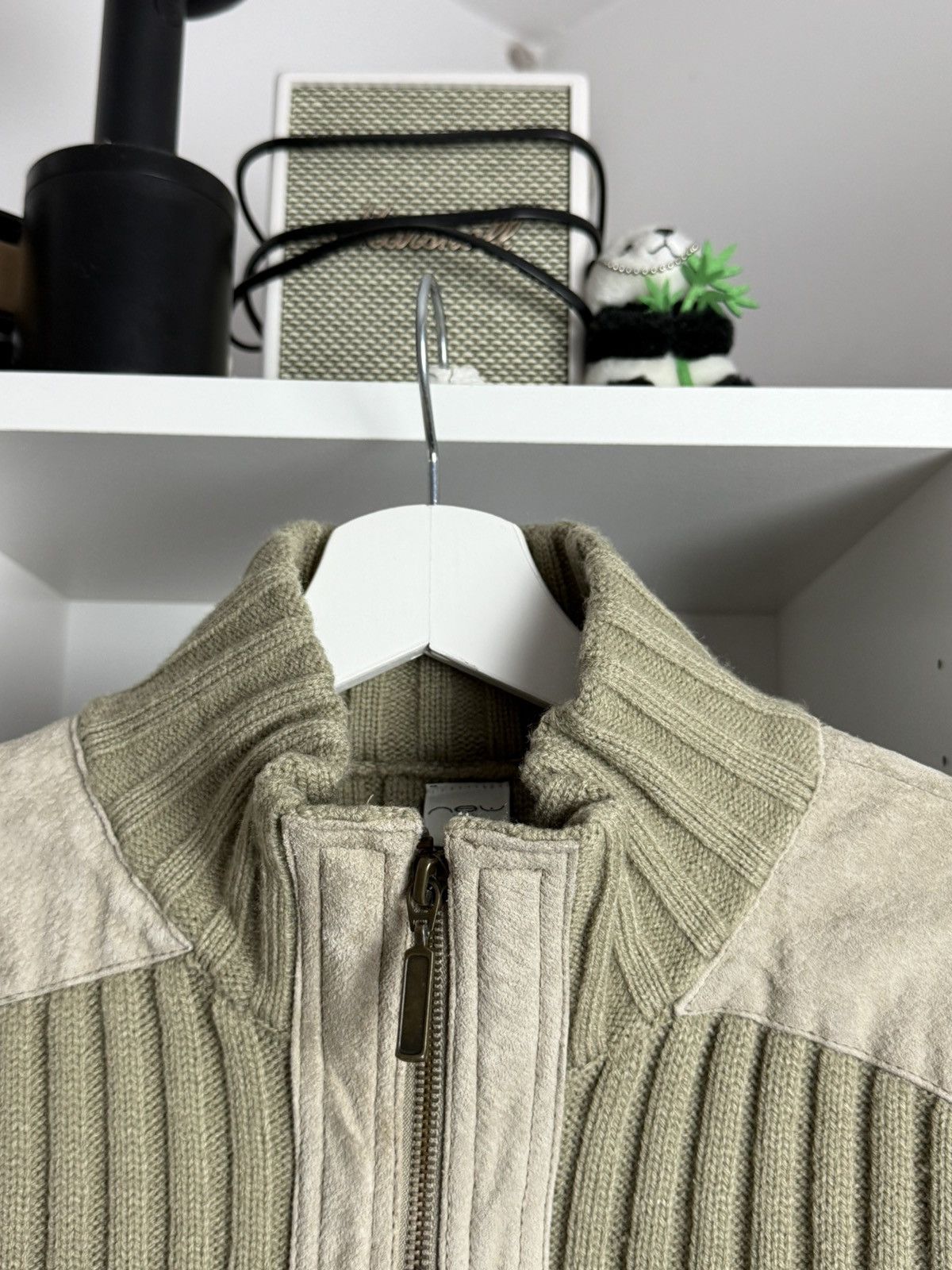 Japanese Brand Vintage y2k zip army ribbed sweater M military archive grunge Size US M / EU 48-50 / 2 - 7 Thumbnail