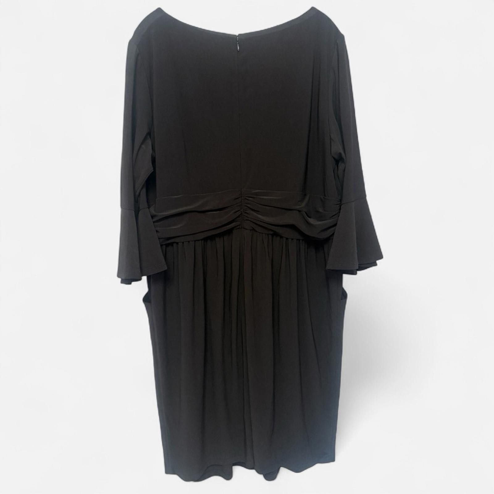 Other Eliza J Long Sleeve Black Dress Flared Sleeves 18W Women's Size XXL / US 16-18 / IT 52-54 - 2 Thumbnail