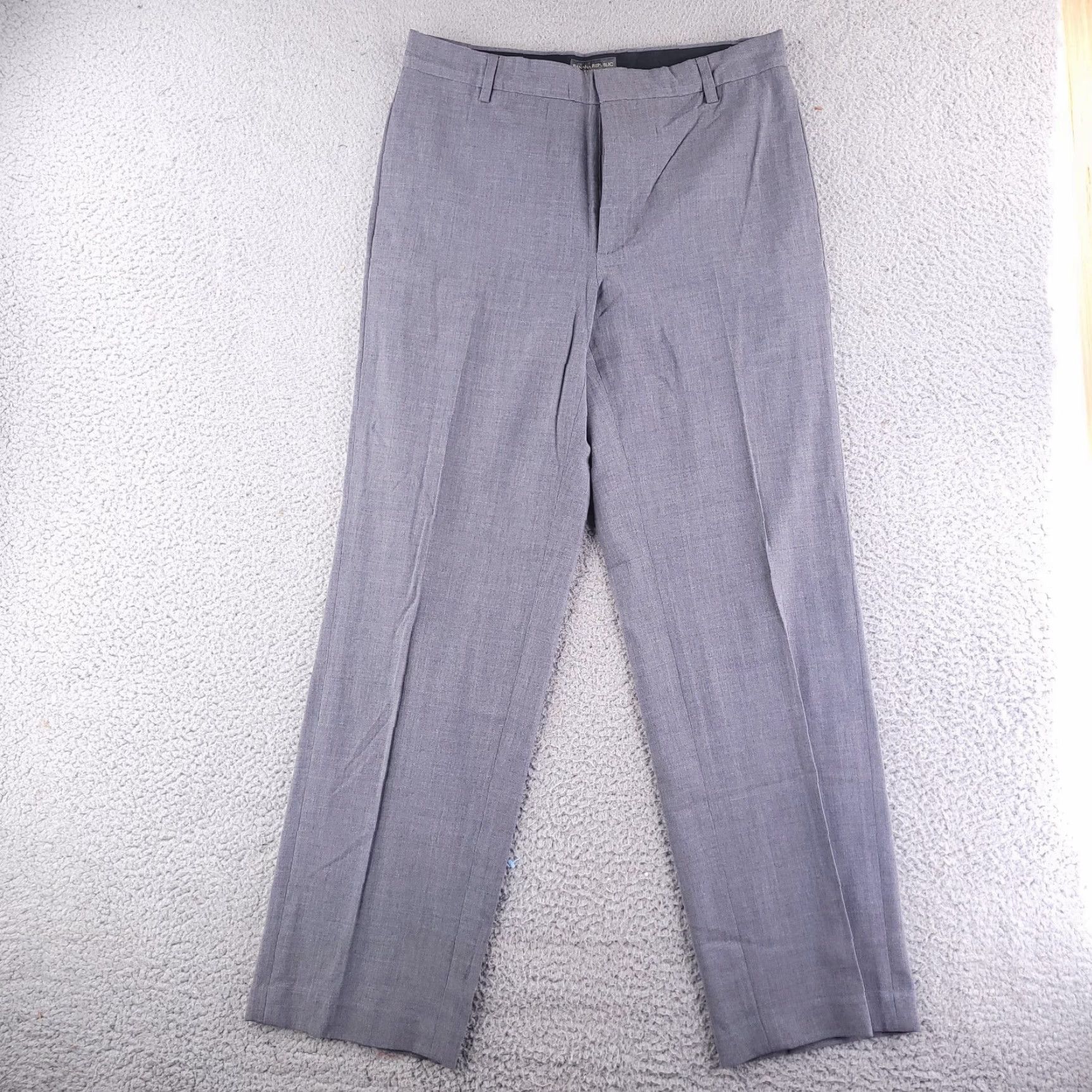 Banana Republic Banana Republic Pants Mens 32x30 Gray Wool Straight Relaxed Fit Dress Casual Dress Pants Mens Gray Wool 32x30 Banana Republic Size US 32 / EU 48 - 2 Thumbnail