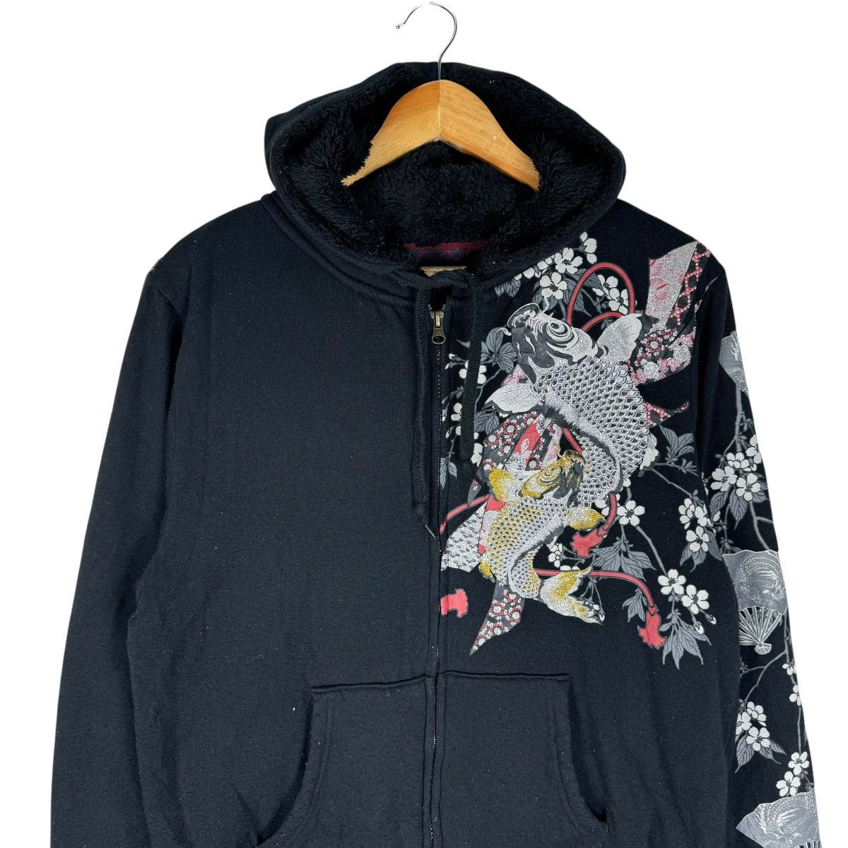 Japanese Brand ❄️SUKAJAN KOI FISH HOODIE SWEATSHIRT Size US L / EU 52-54 / 3 - 5 Thumbnail