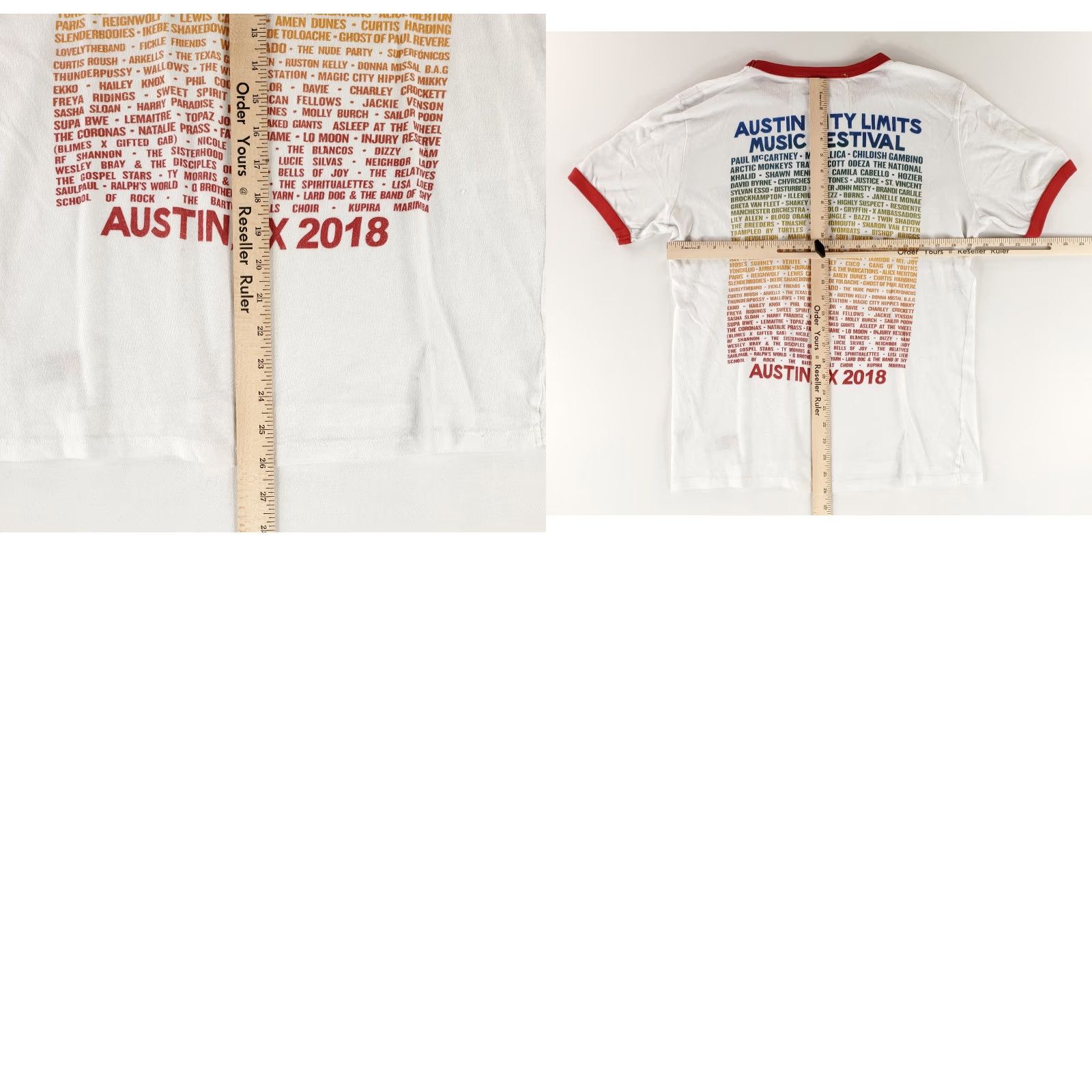 Aviator Nation Aviator Nation Austin City Limits Music Festival Ringer T Shirt White Mens L Size US L / EU 52-54 / 3 - 8 Thumbnail