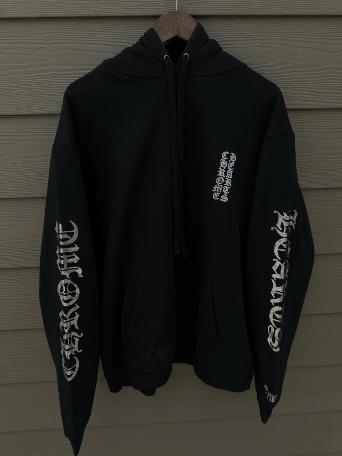 Chrome Hearts L - Authentic Chrome Hearts Black Silver Hoodie (NEW) Size US L / EU 52-54 / 3 - 1 Thumbnail