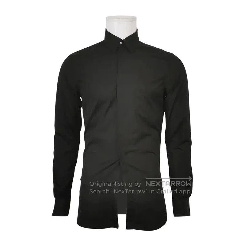 Fendi Fendi Black Cotton Logo Embroidered Shirt . Size US S / EU 44-46 / 1 - 1 Thumbnail