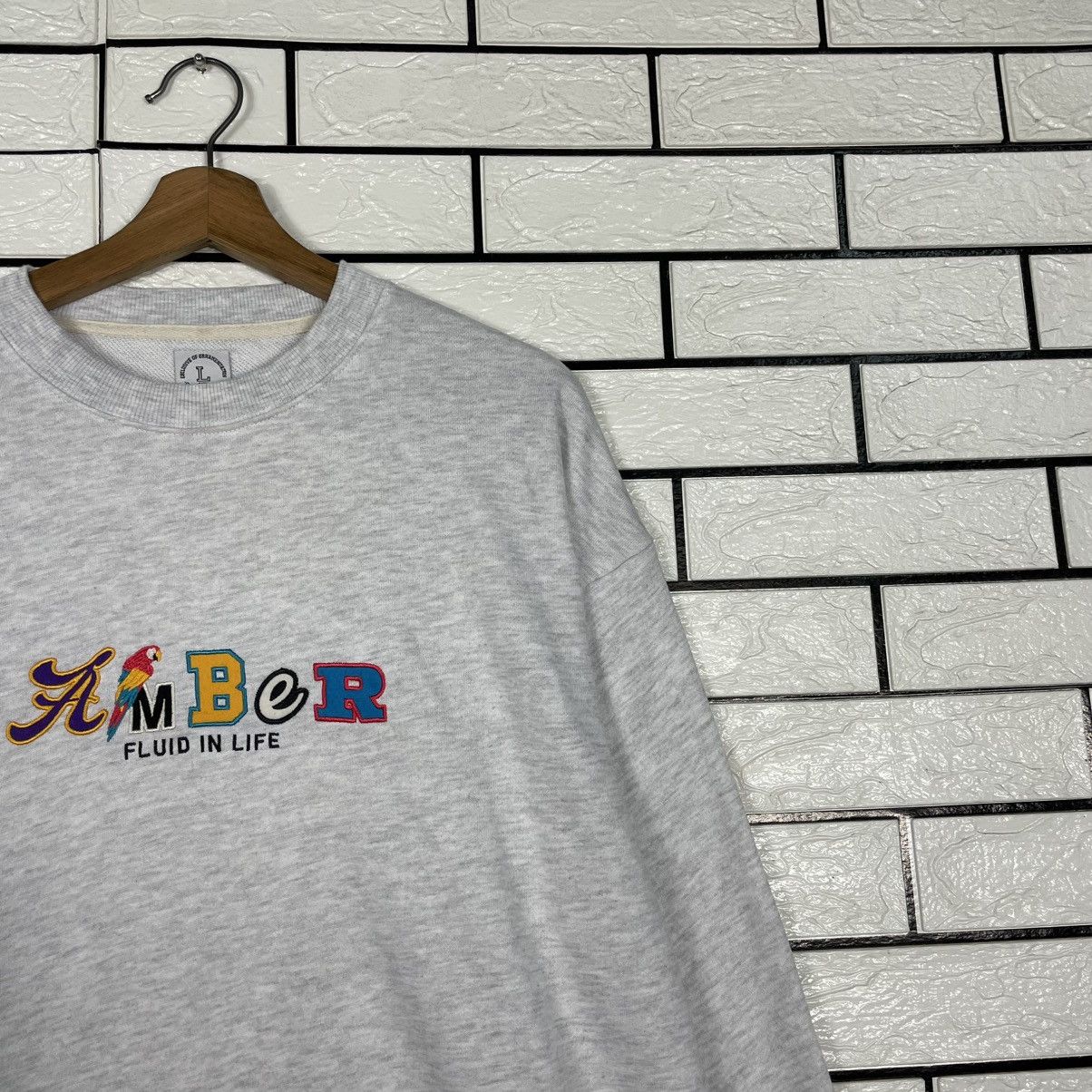 Japanese Brand Amber Crewneck Sweatshirt Size US L / EU 52-54 / 3 - 5 Thumbnail