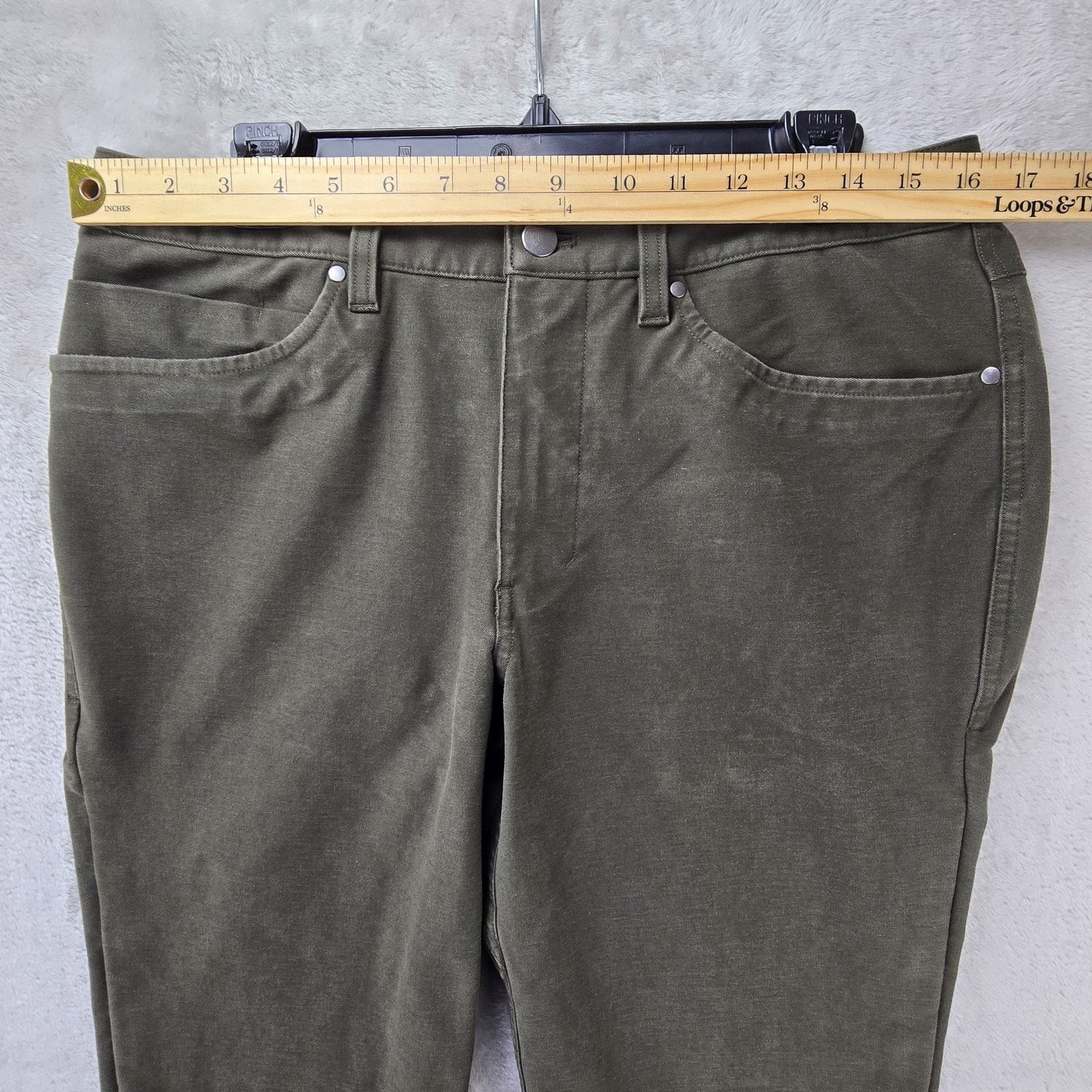 Lululemon Lululemon ABC Pant Men 32x32 Slim Fit Olive Green Warpstreme Size US 32 / EU 48 - 9 Thumbnail