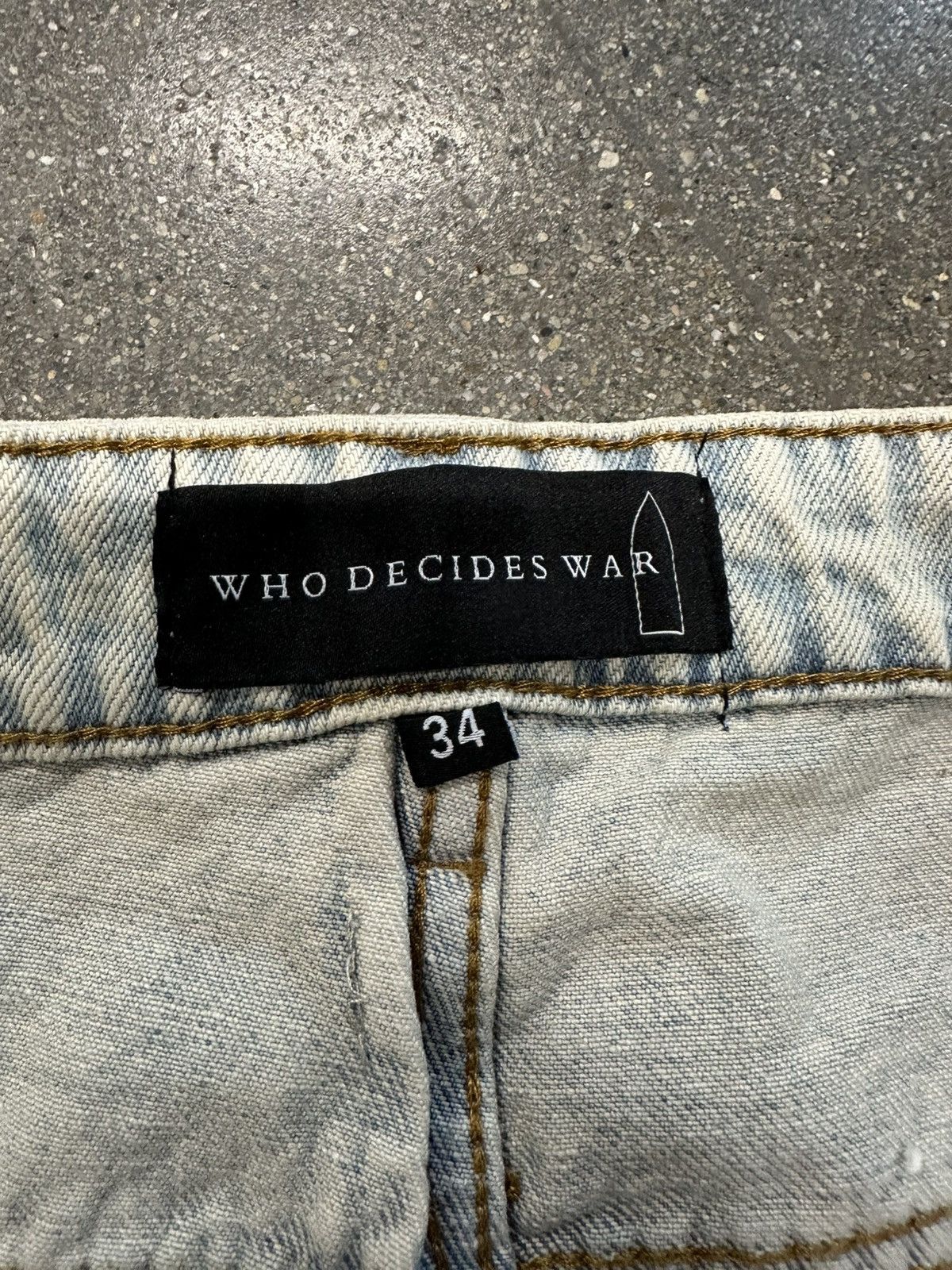 Who Decides War Who Decides War Embroidered Jeans Blue Size US 34 / EU 50 - 3 Thumbnail