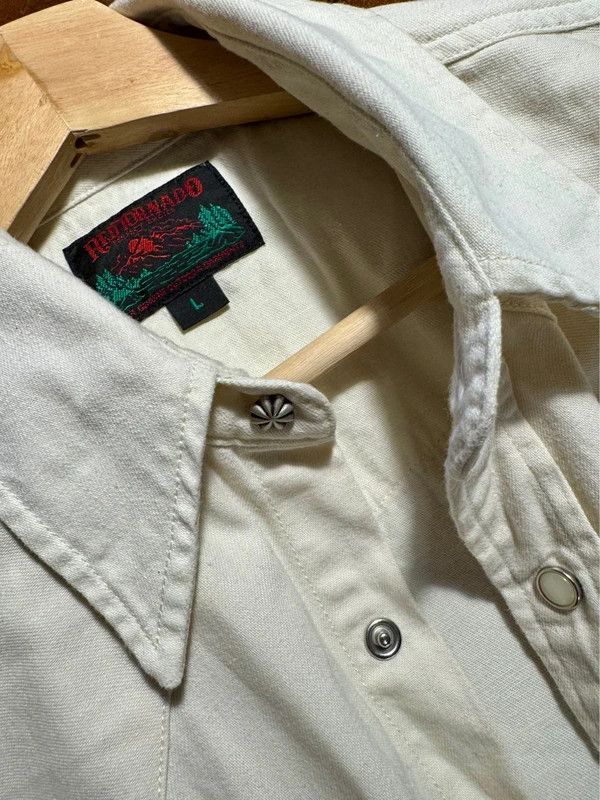 Warehouse & Co. Cowboy shirt cream Size US M / EU 48-50 / 2 - 3 Thumbnail